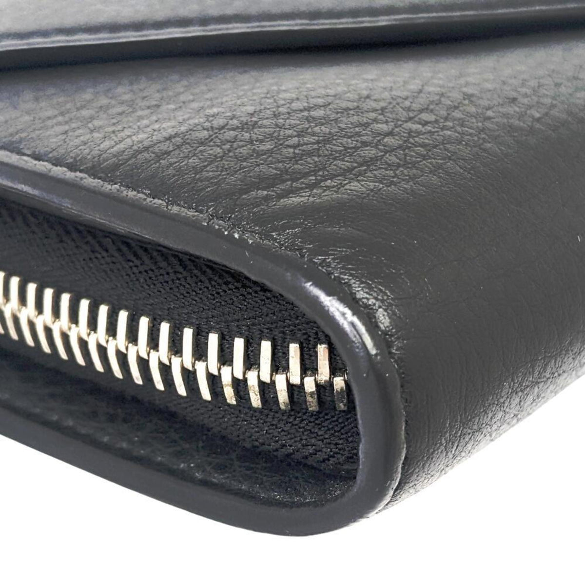 Balenciaga Black Leather Long Wallet (Bi-Fold) (Pre-Owned)