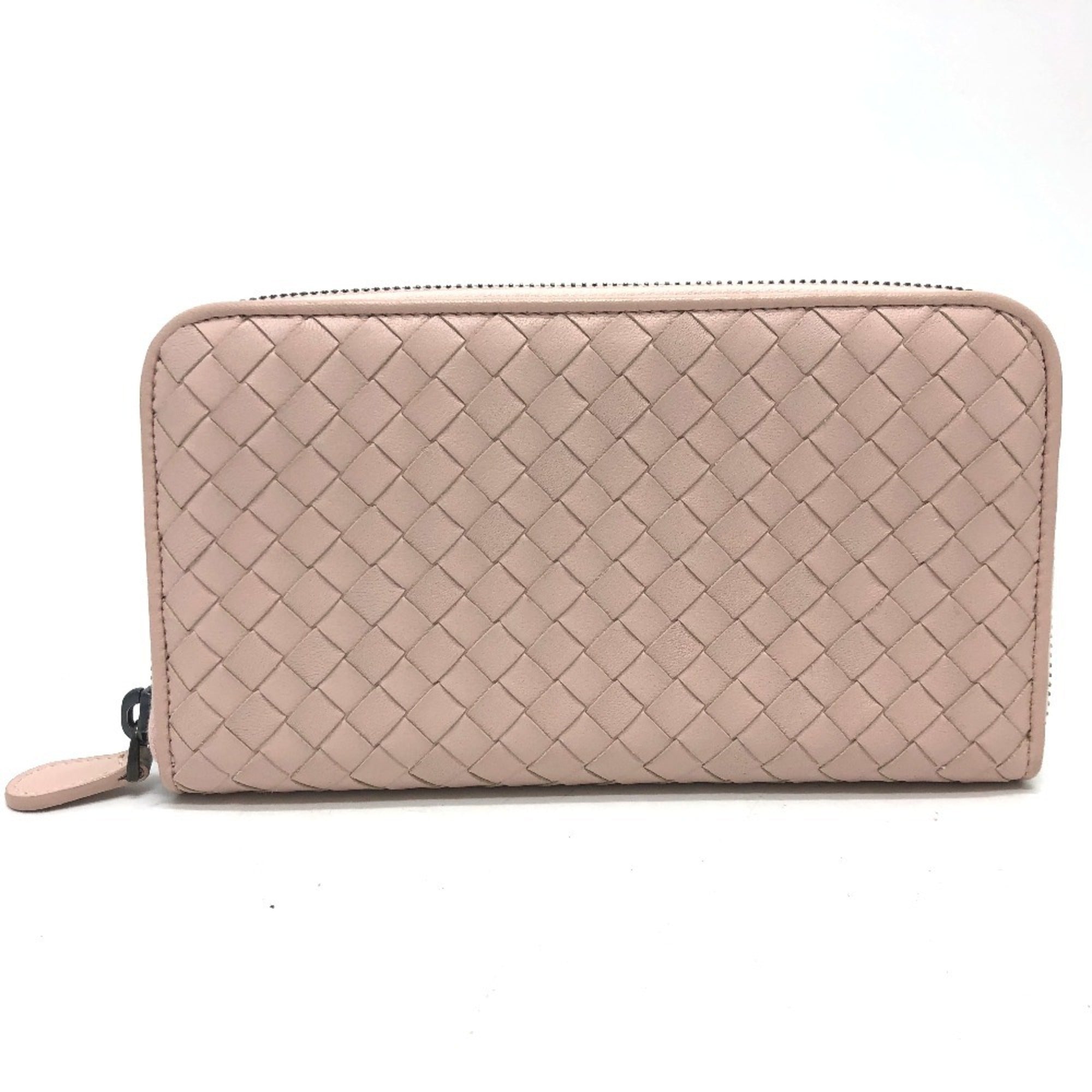 Bottega Veneta Pink Intrecciato Long Wallet (Bi-Fold) (Pre-Owned)