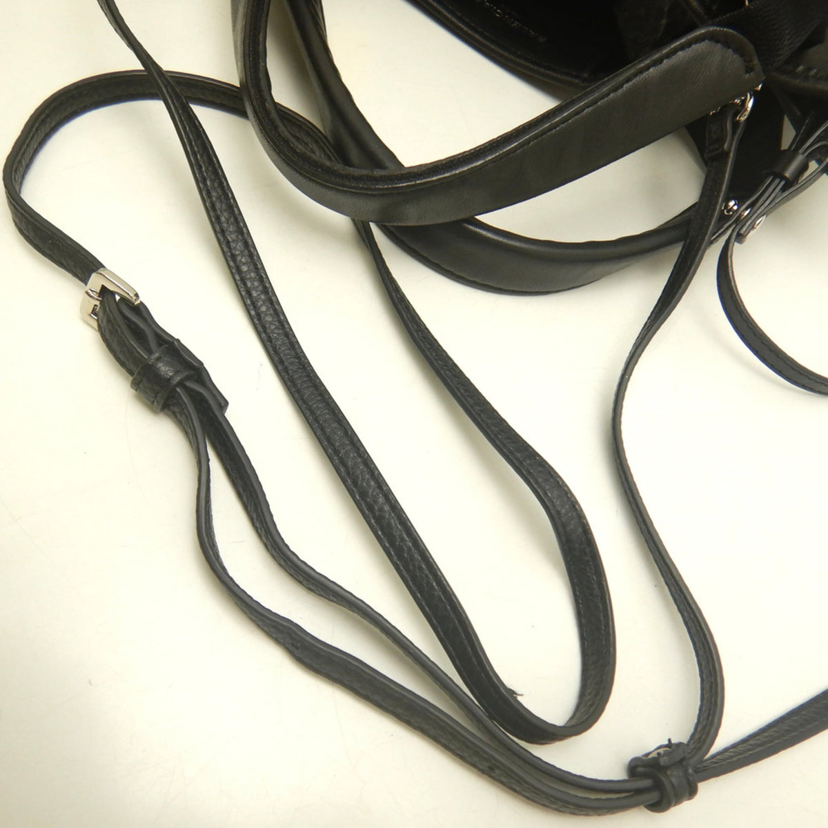 Balenciaga Black Leather Handbag Pouch (Pre-Owned)