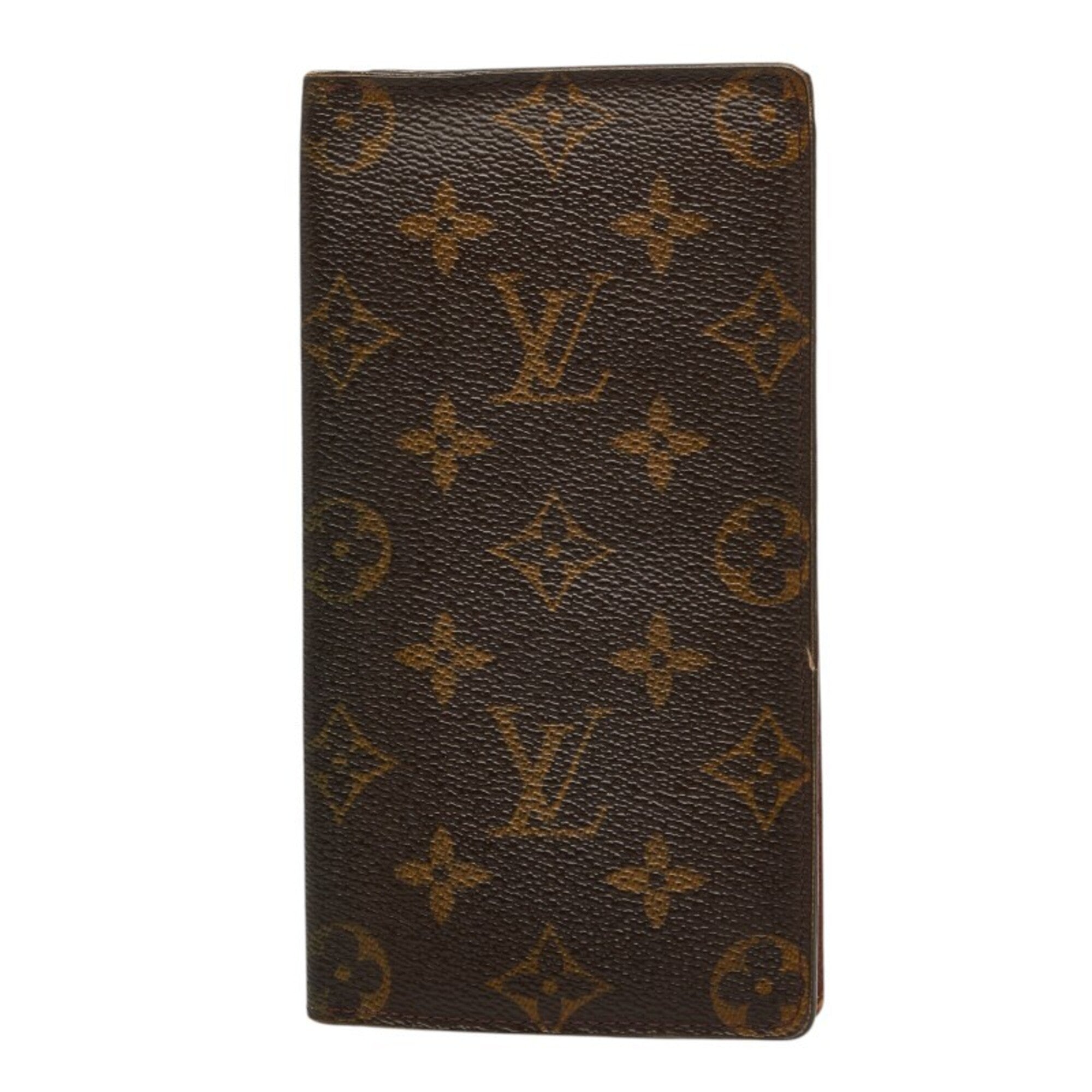 Louis Vuitton Monogram Brown Pvc Leather Long Wallet (Bi-Fold) (Pre-Owned)
