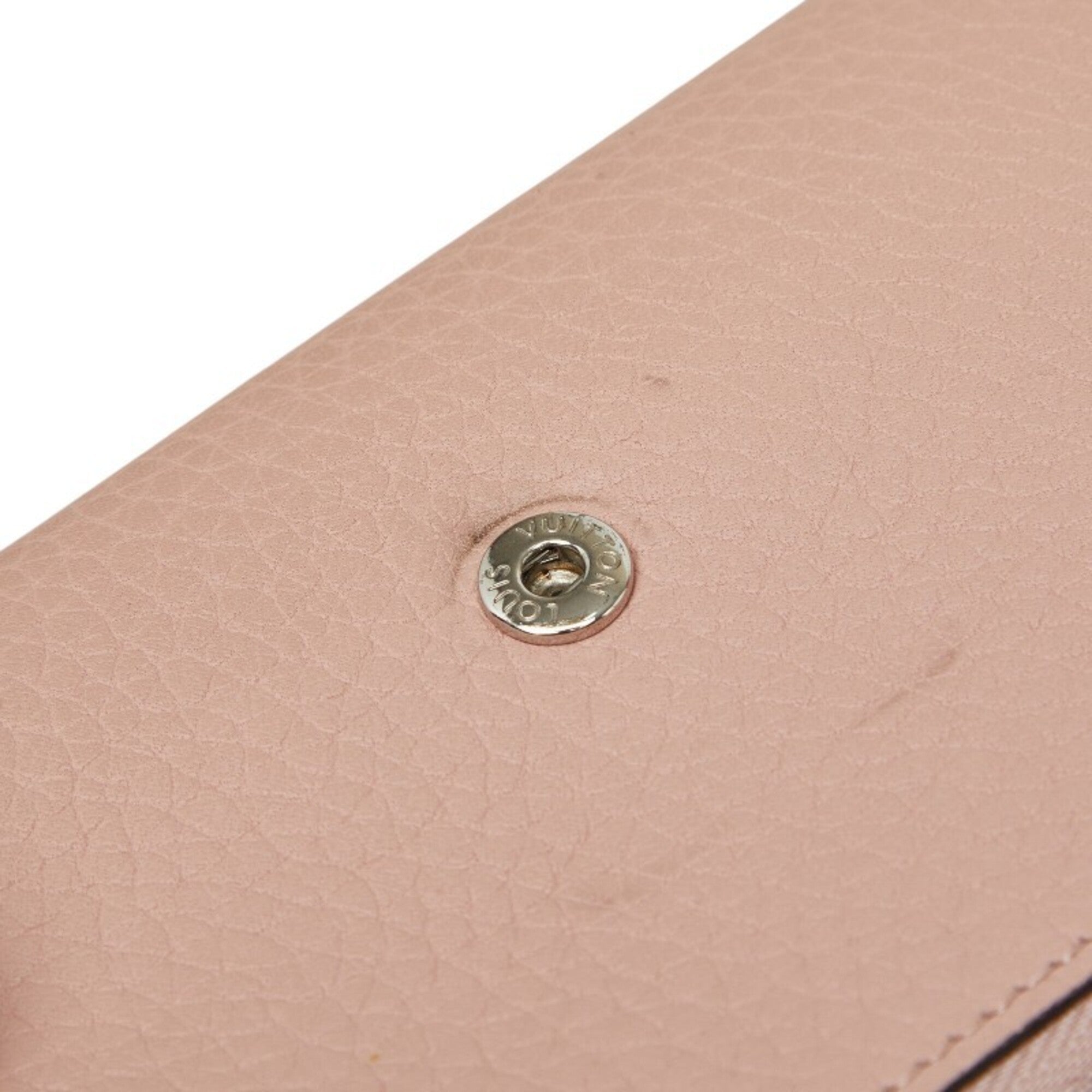 Louis Vuitton Magnolia Pink Leather Wallet (Tri-Fold) (Pre-Owned)