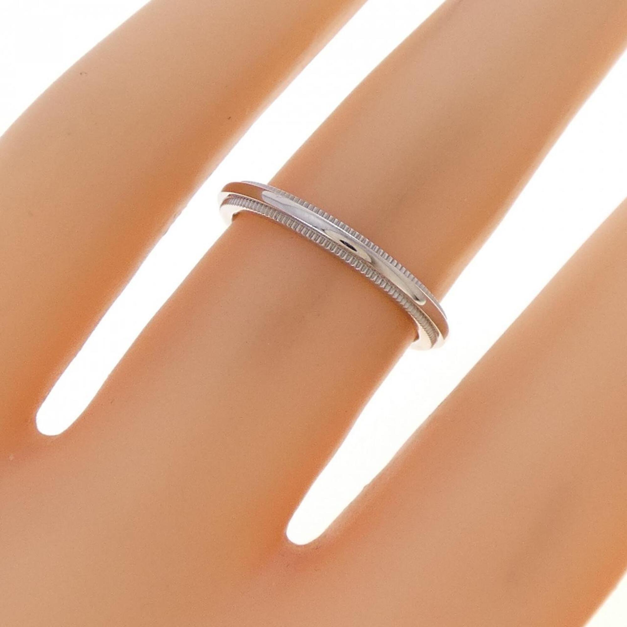 Tiffany Platinum Platinum 950 Band Ring (Pre-Owned)