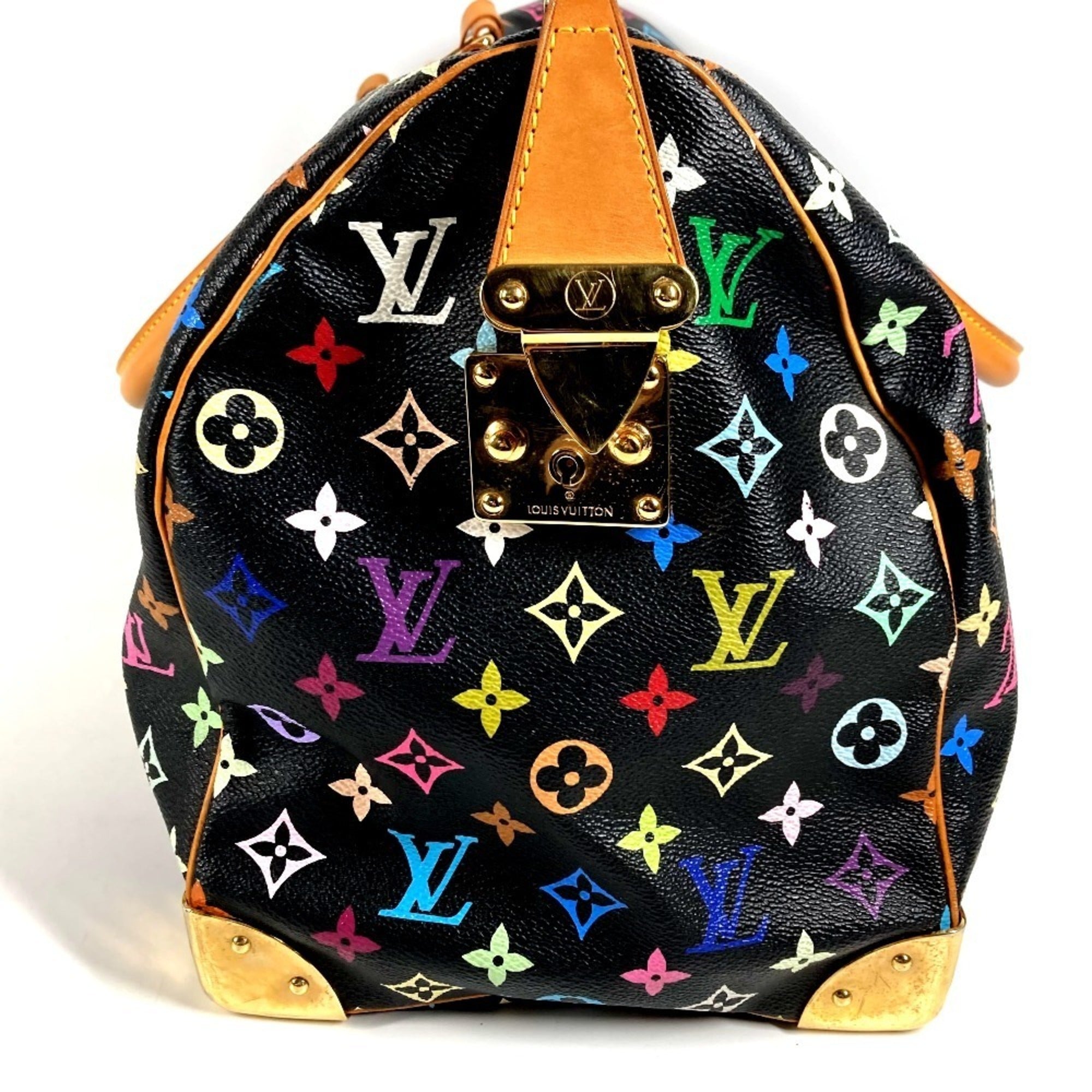 Louis Vuitton Black Monogram Monogram Multicolore Canvas Boston Bag Handbag (Pre-Owned)