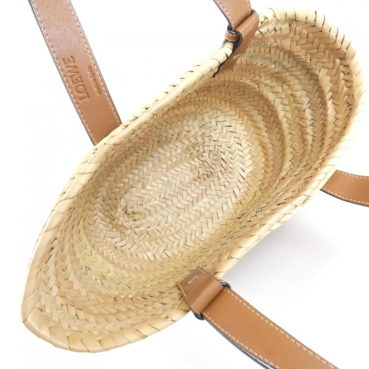 Loewe Beige Raffia Leather Handbag (Pre-Owned)