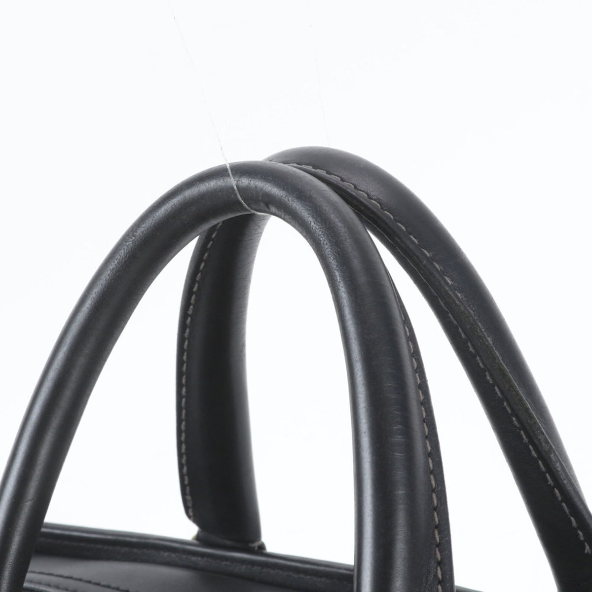 Louis Vuitton Noir Leather Briefcase (Pre-Owned)
