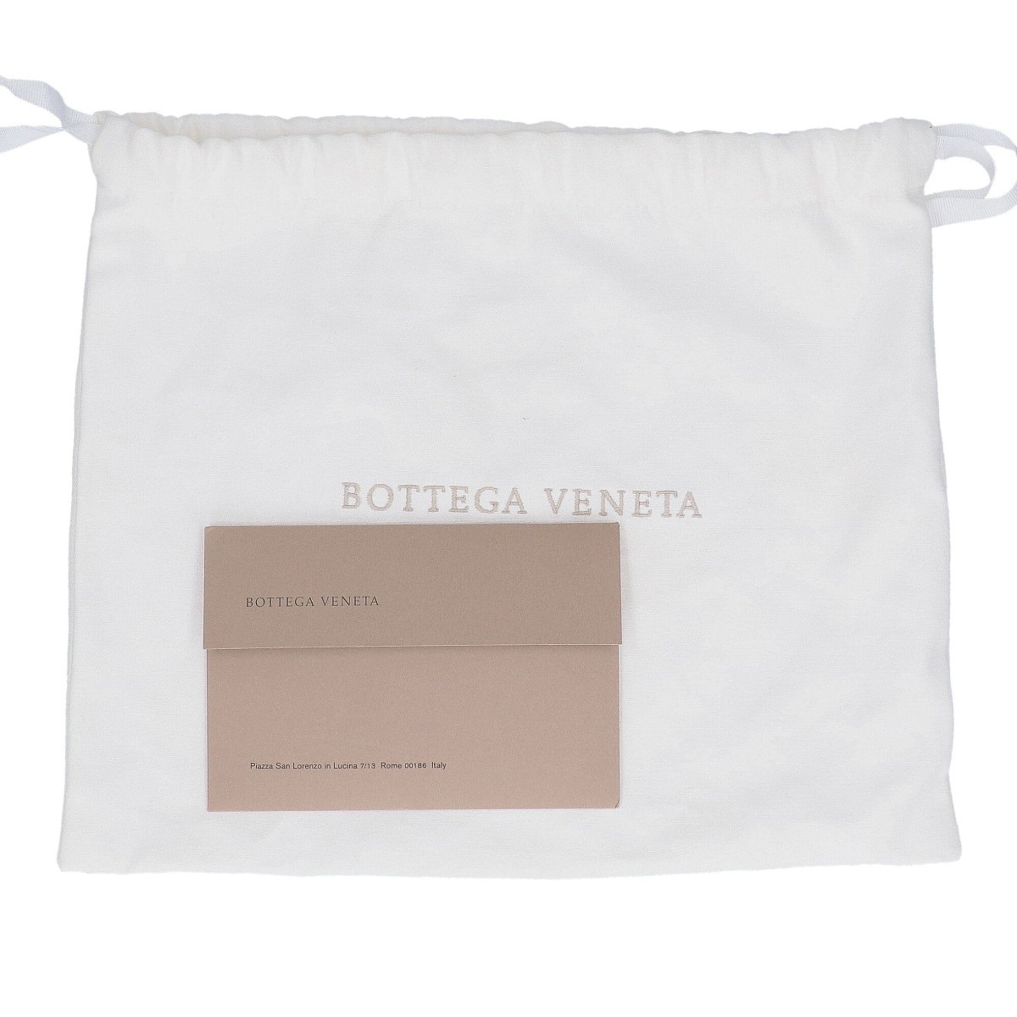 Bottega Veneta Dark Beige Leather Pouch Shoulder Bag (Pre-Owned)