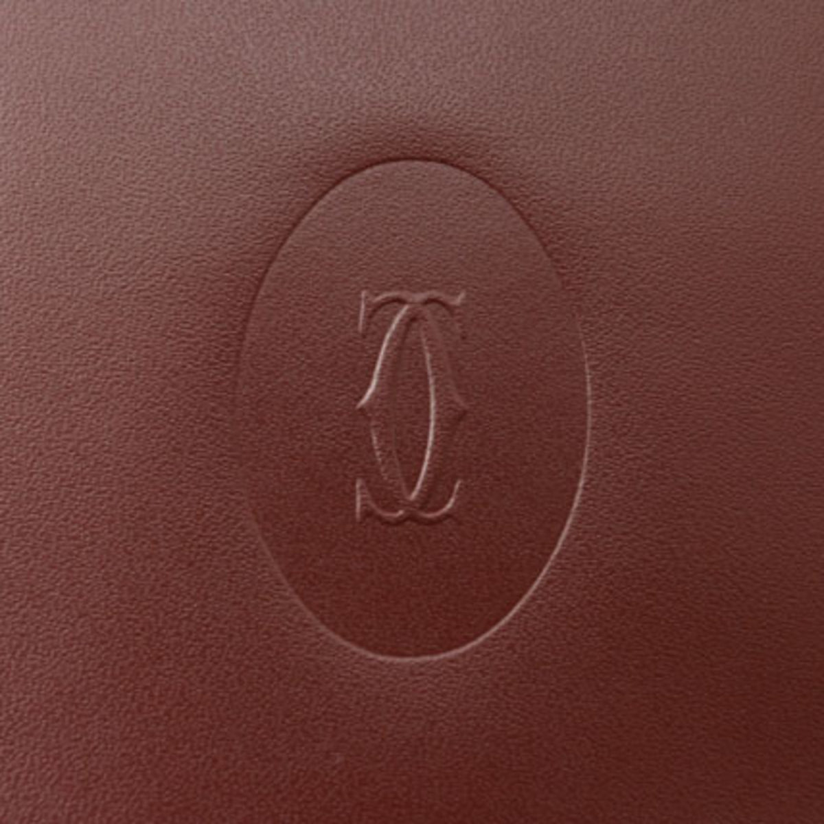 Cartier Bordeaux Leather Wallet (Bi-Fold) (Pre-Owned)