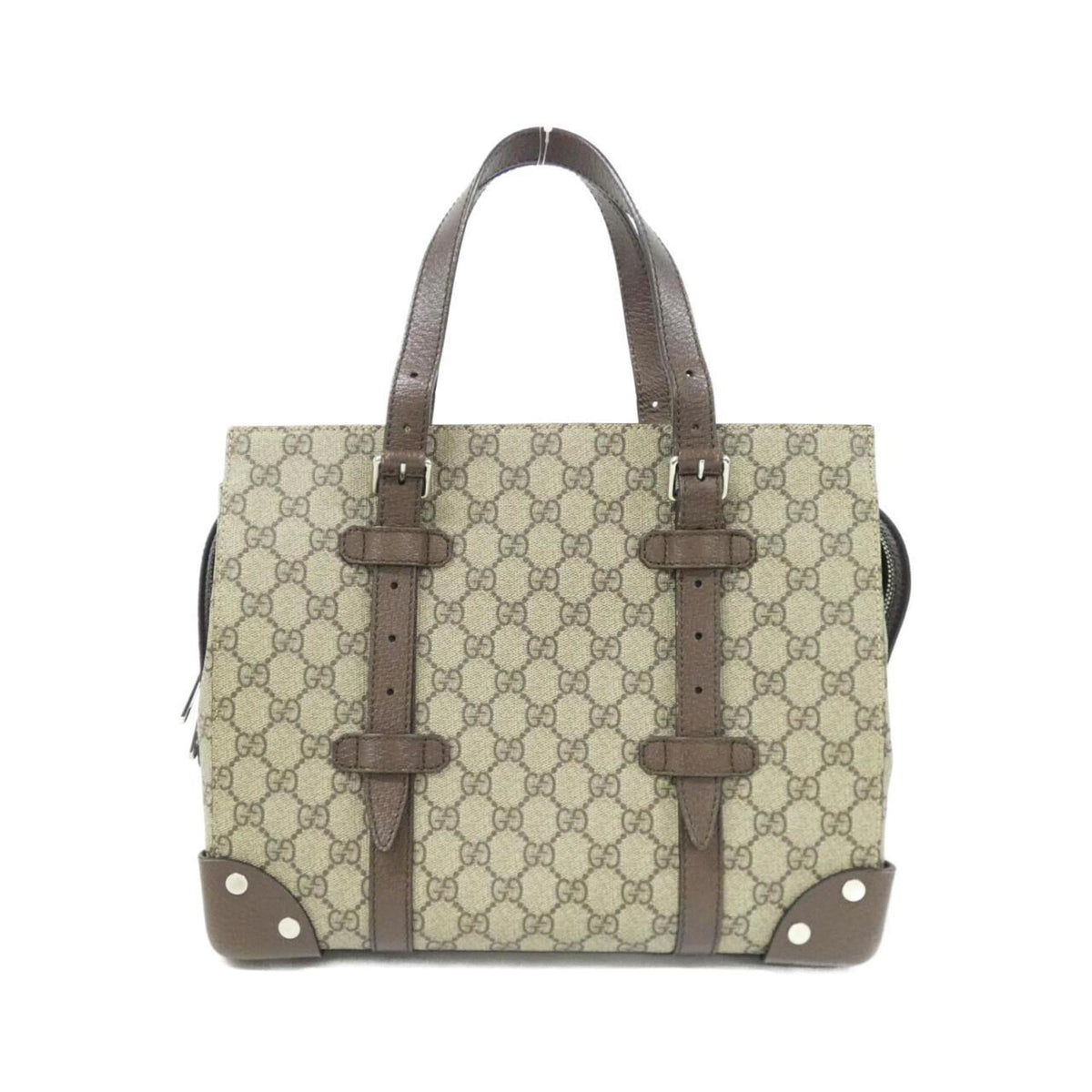 Gucci Beige Brown Gg Supreme Handbag (Pre-Owned)