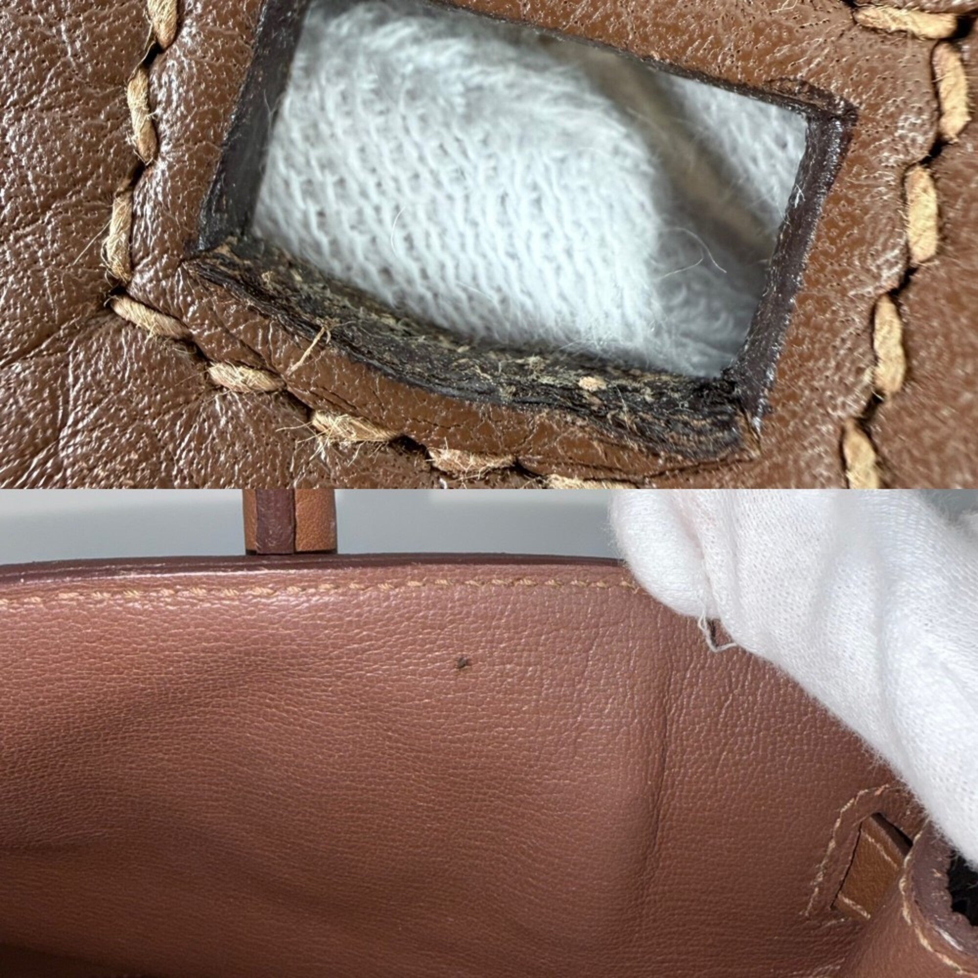Hermes Birkin Brown Leather Handbag (Pre-Owned)
