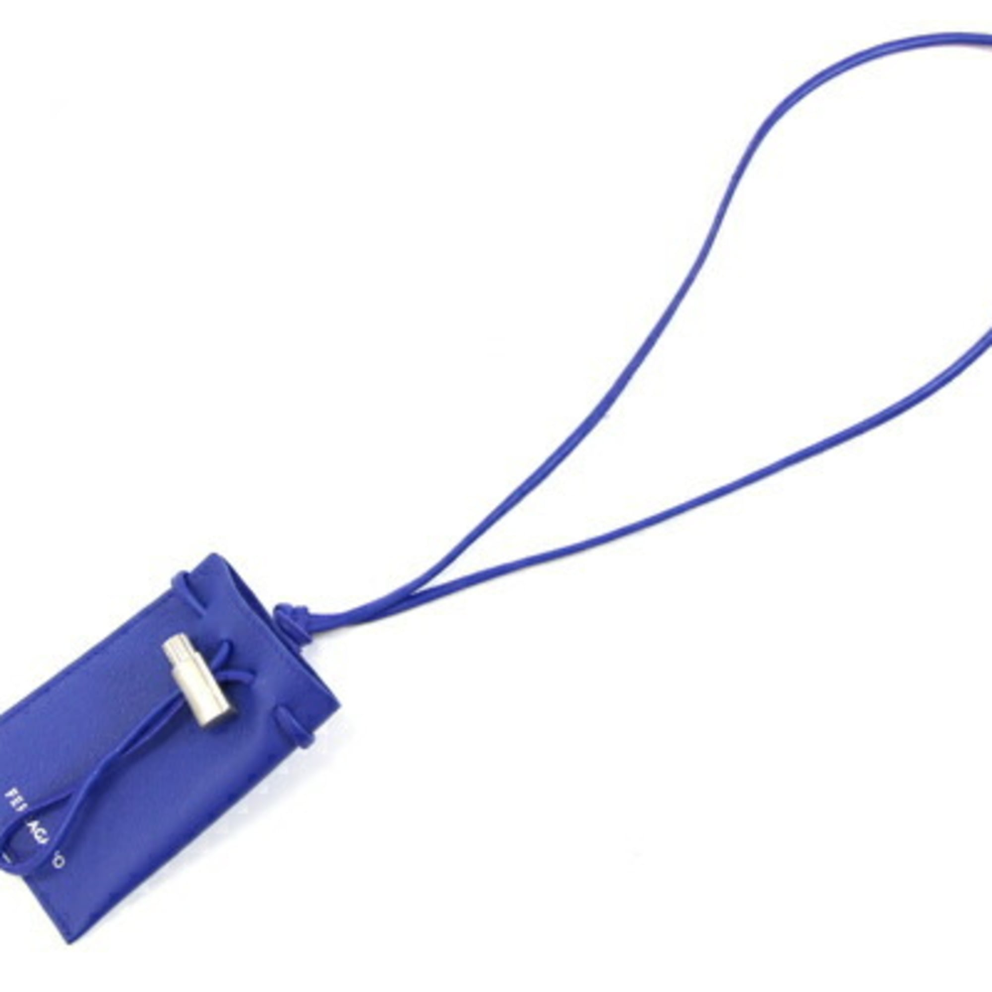 Salvatore Ferragamo Blue Leather Pouch (Pre-Owned)