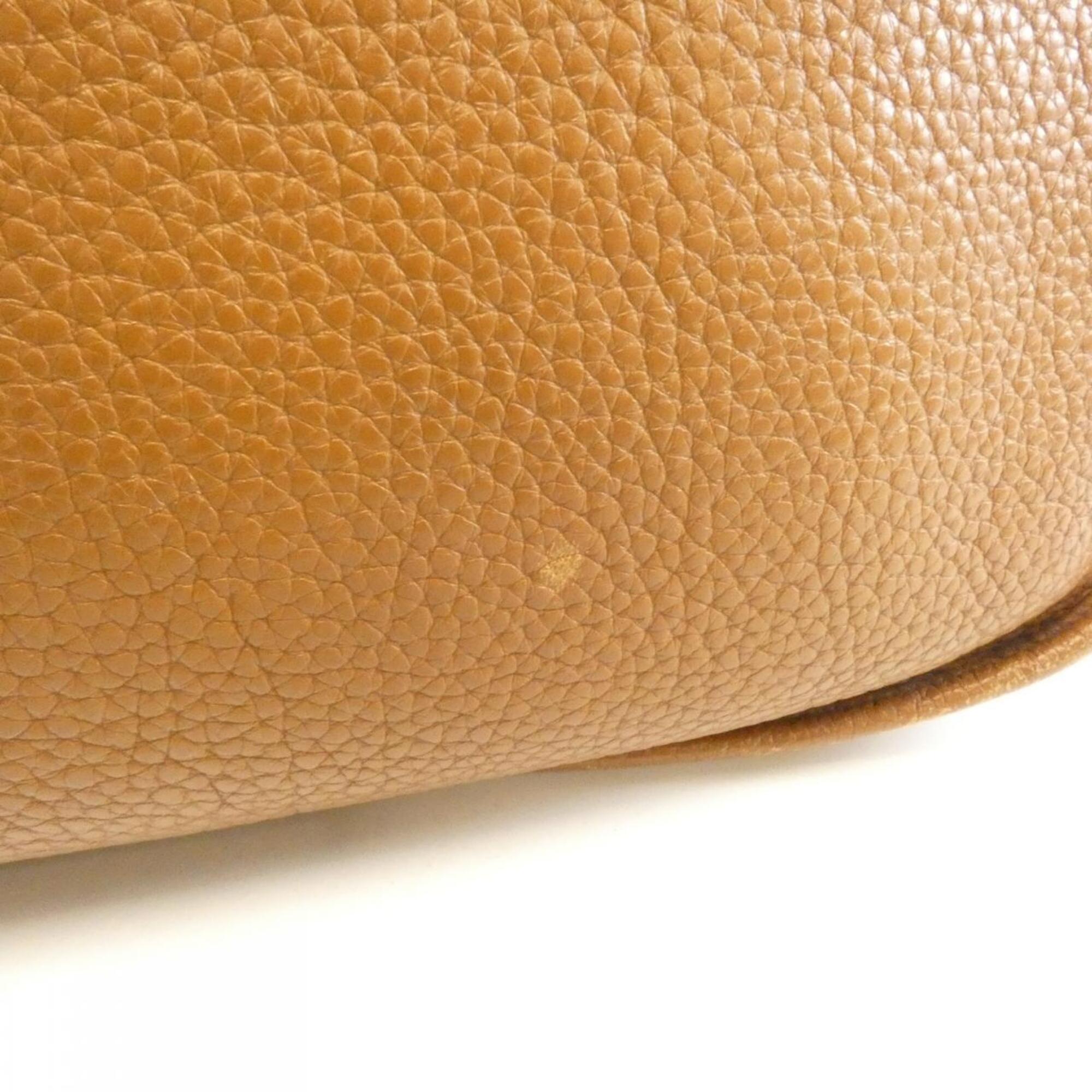 Hermes Brown Taurillon Clemence Leather Shoulder Bag (Pre-Owned)