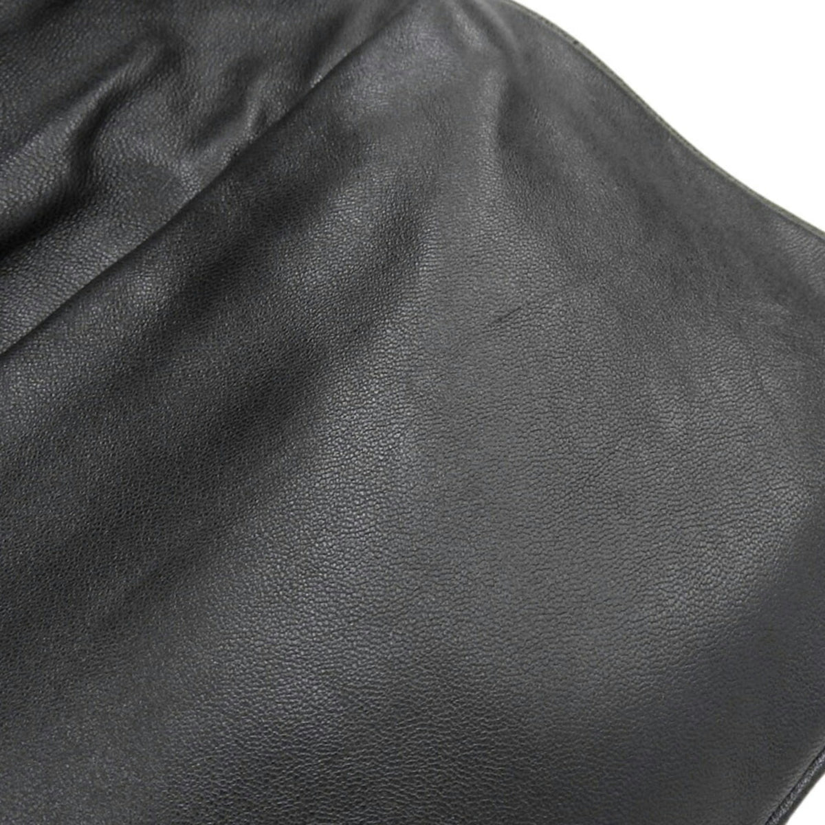 Tory Burch Black Leather Clutch Bag Shoulder Bag (Pre-Owned)
