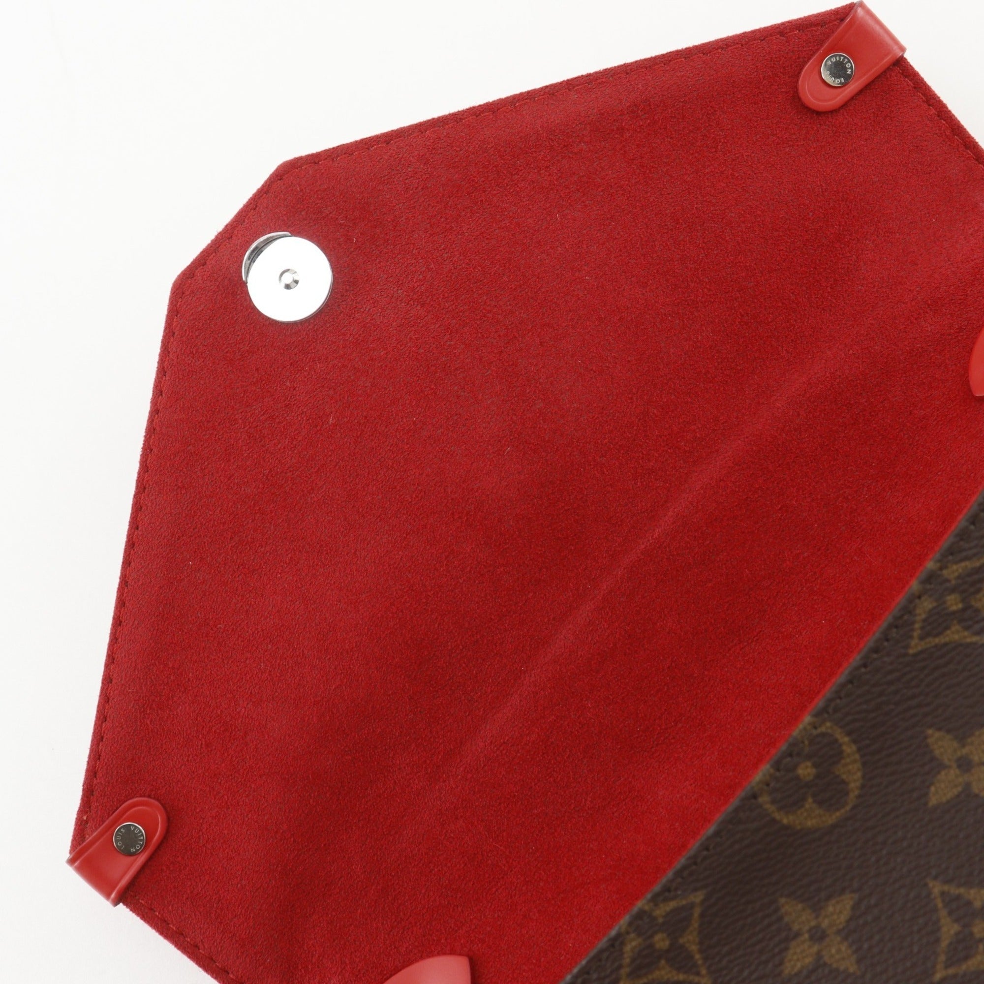 Louis Vuitton Monogram Brown Red Color Monogram Epi Leather Shoulder Bag (Pre-Owned)