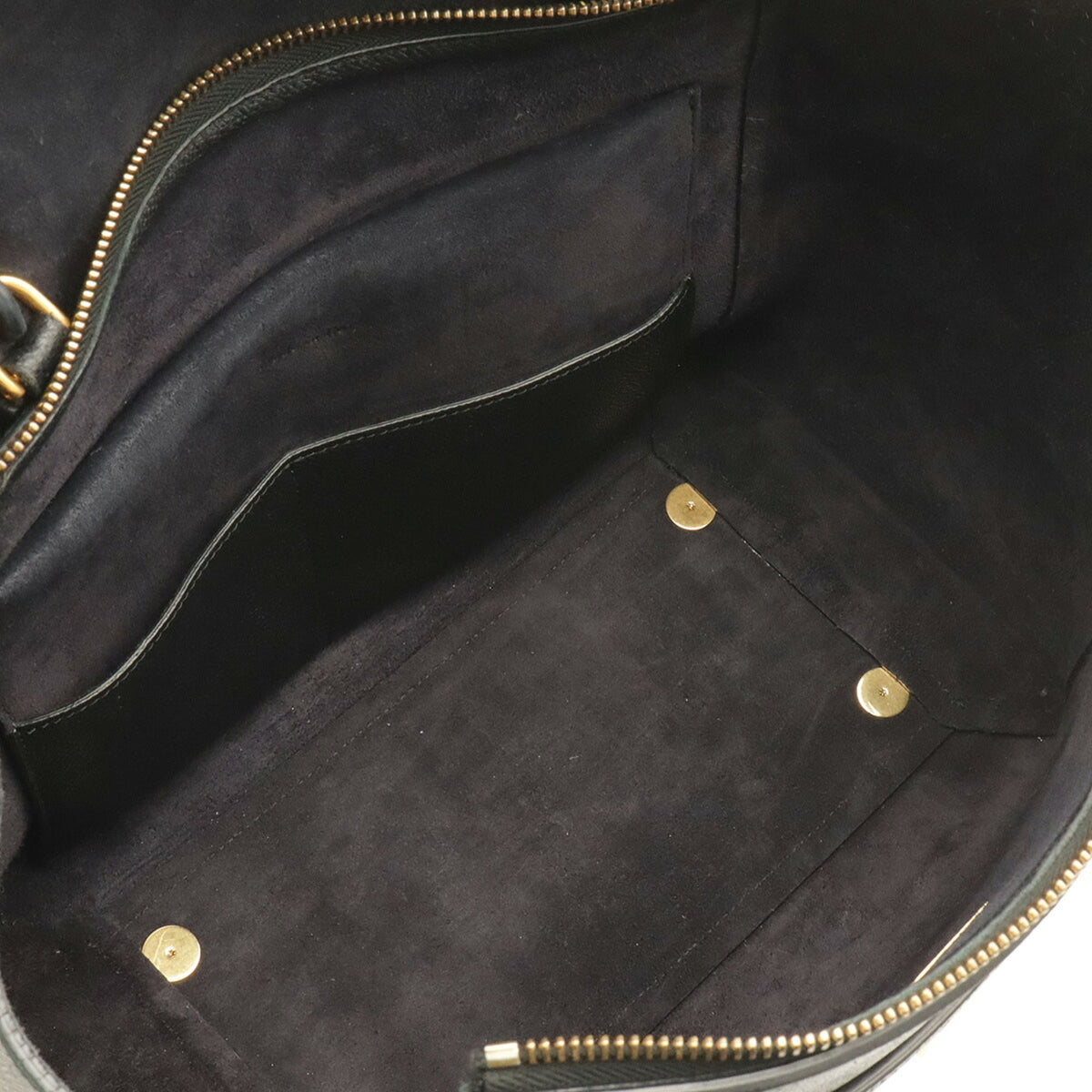Celine Black Leather Handbag Shoulder Bag Tote Bag (Pre-Owned)