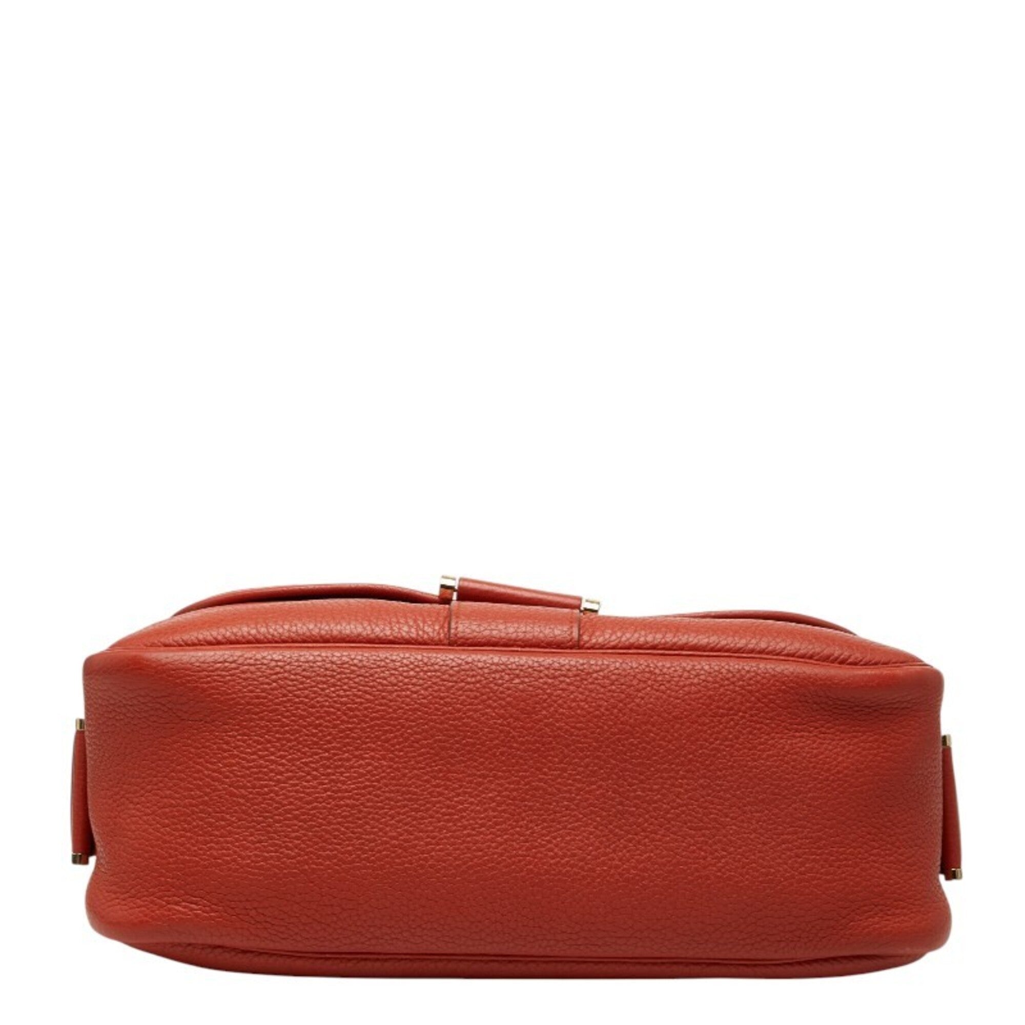 Hermes Orange Rose Jaipur Taurillon Clemence Leather Shoulder Bag (Pre-Owned)