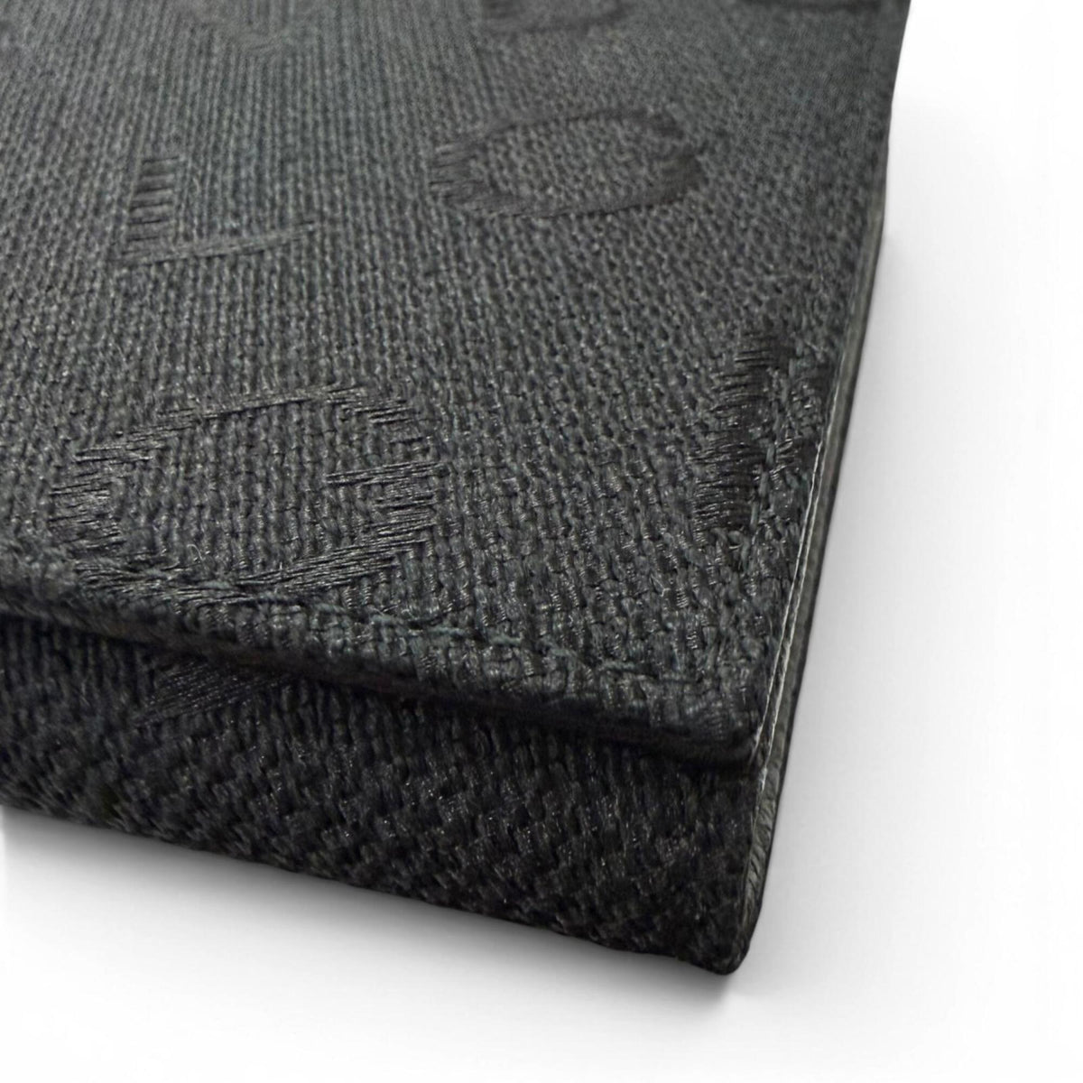 Bvlgari Black Canvas Leather Chain/Shoulder Wallet (Pre-Owned)