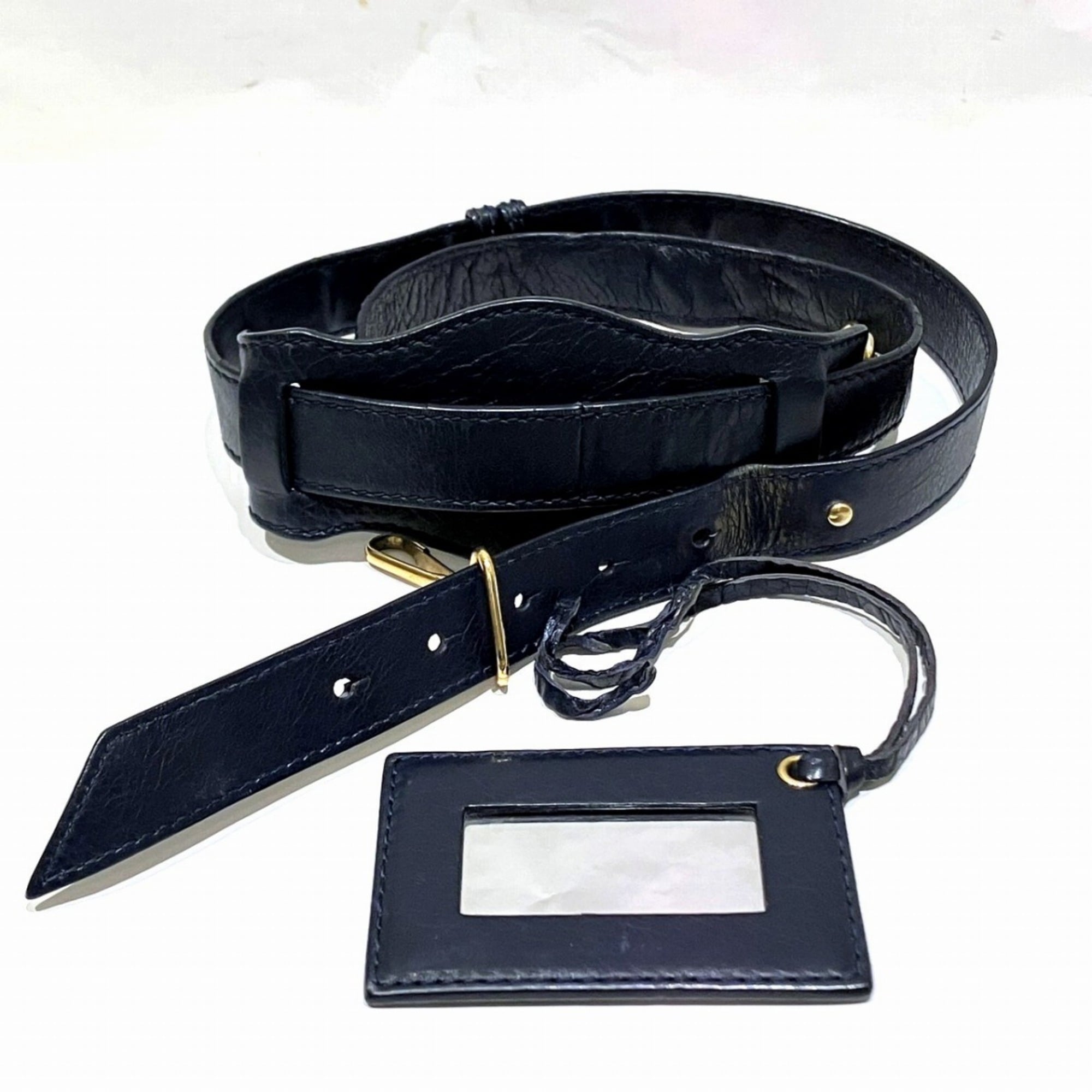 Balenciaga Navy Leather Handbag (Pre-Owned)