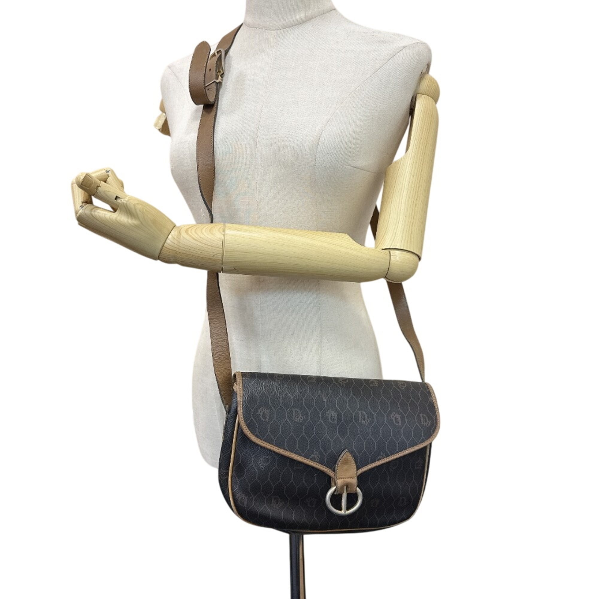 Christian Dior Brown Pvc Pochette Shoulder Bag (Pre-Owned)