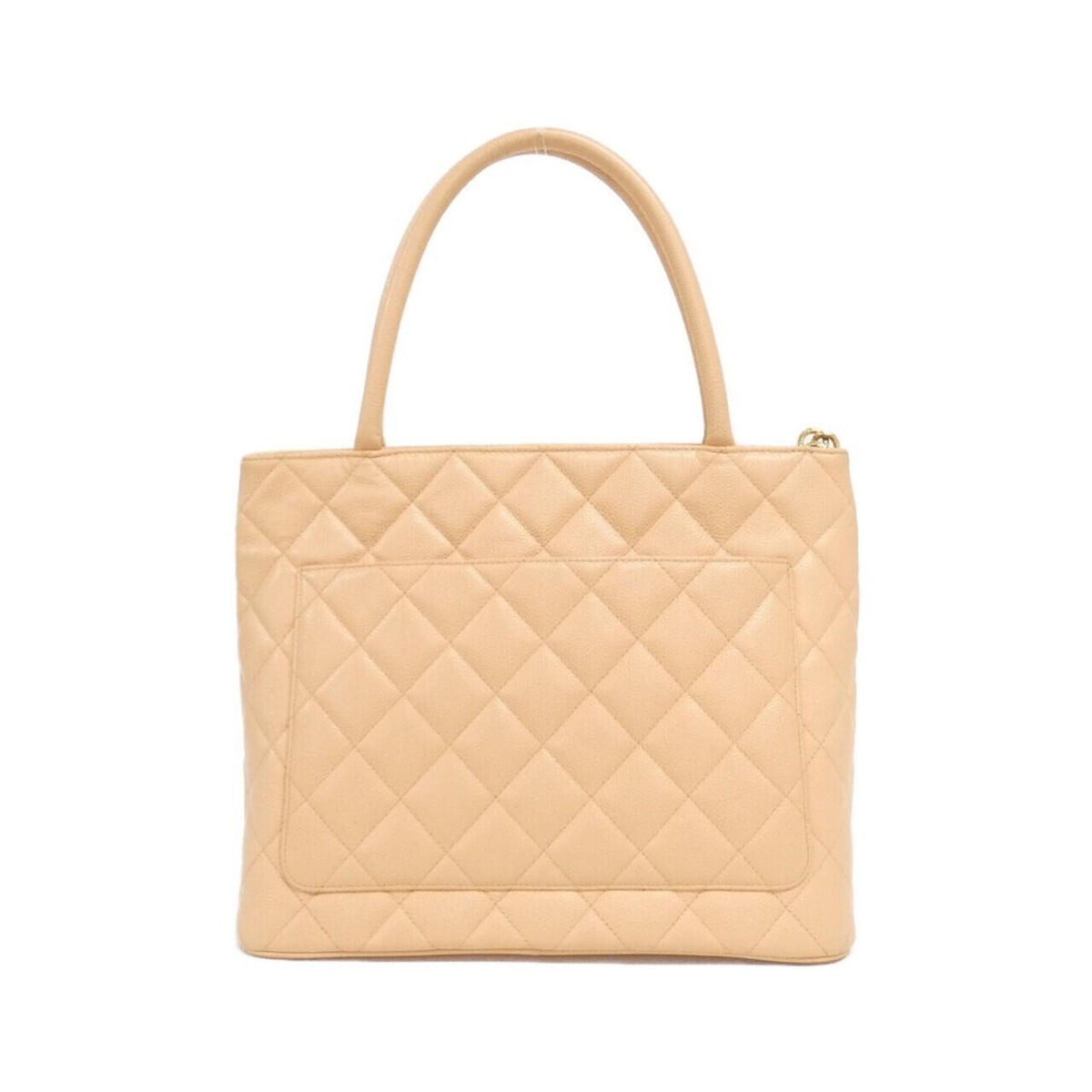 Chanel Orange Salmon Pink Grained Calfskin Handbag (Pre-Owned)