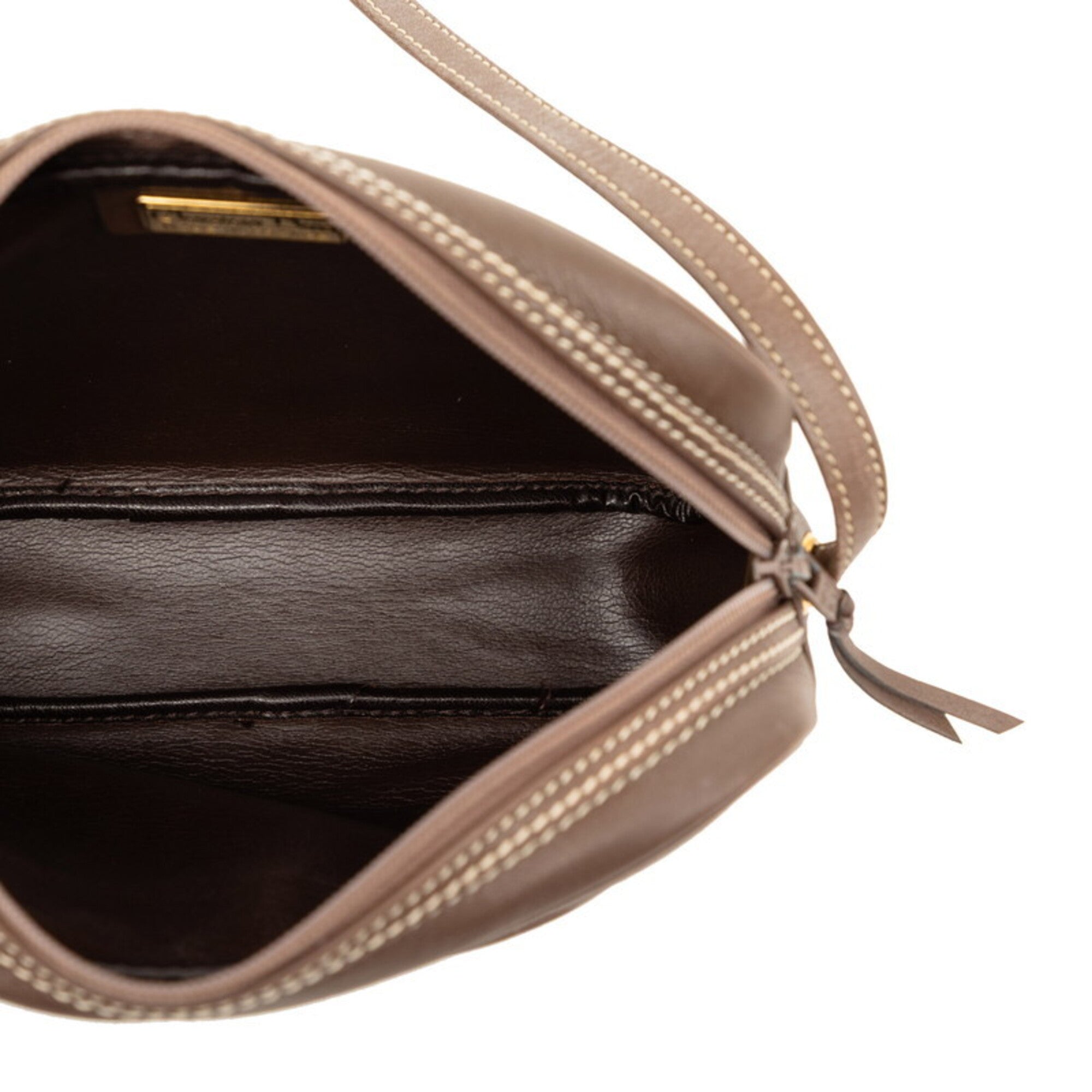Christian Dior Brown Leather Shoulder Bag (Pre-Owned)