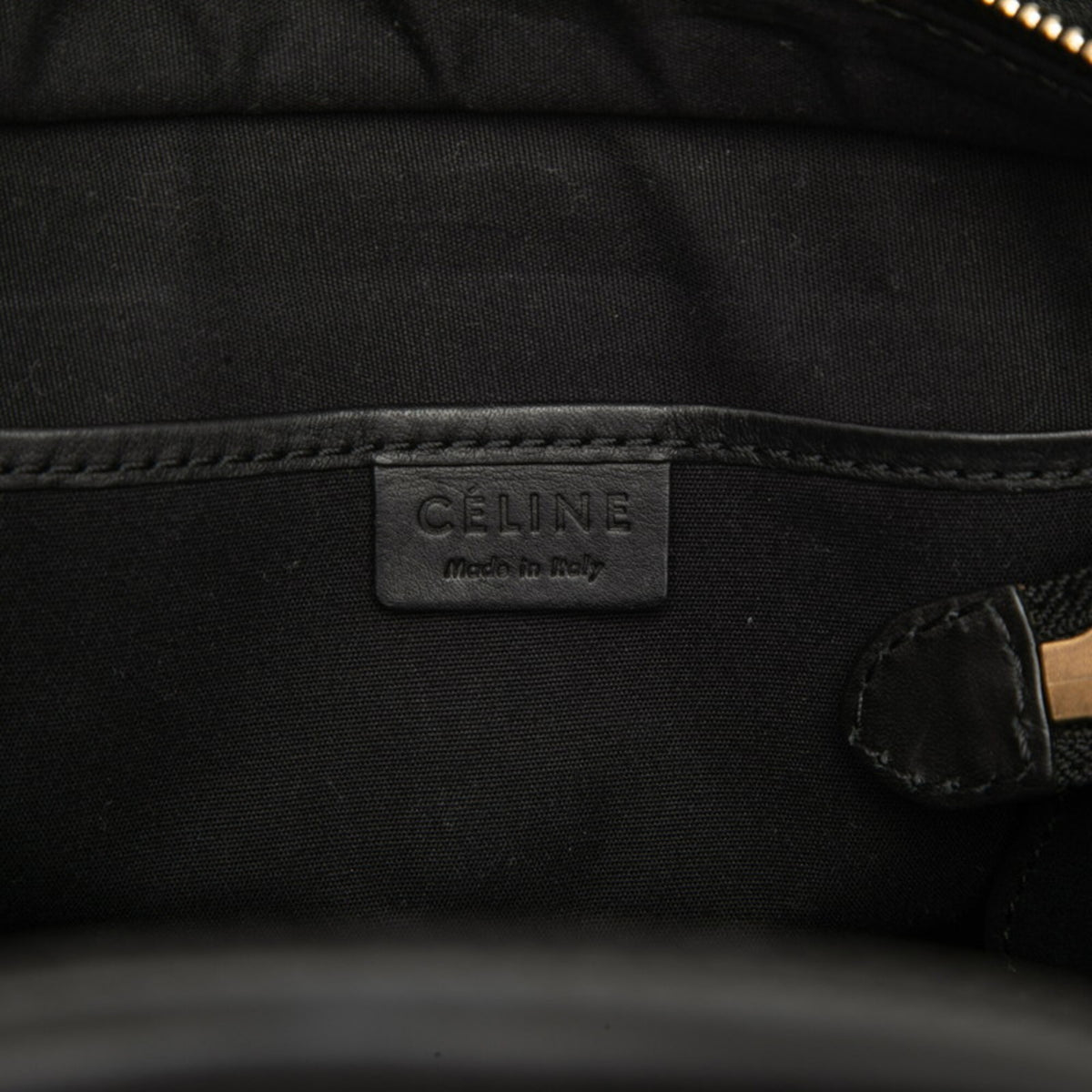 Celine Black Leather Handbag Shoulder Bag (Pre-Owned)