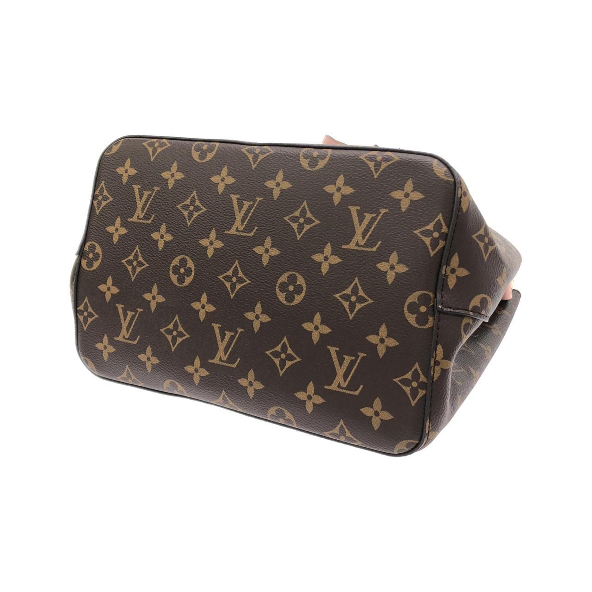 Louis Vuitton Marron Rose Poudre Coated Canvas Shoulder Bag (Pre-Owned)