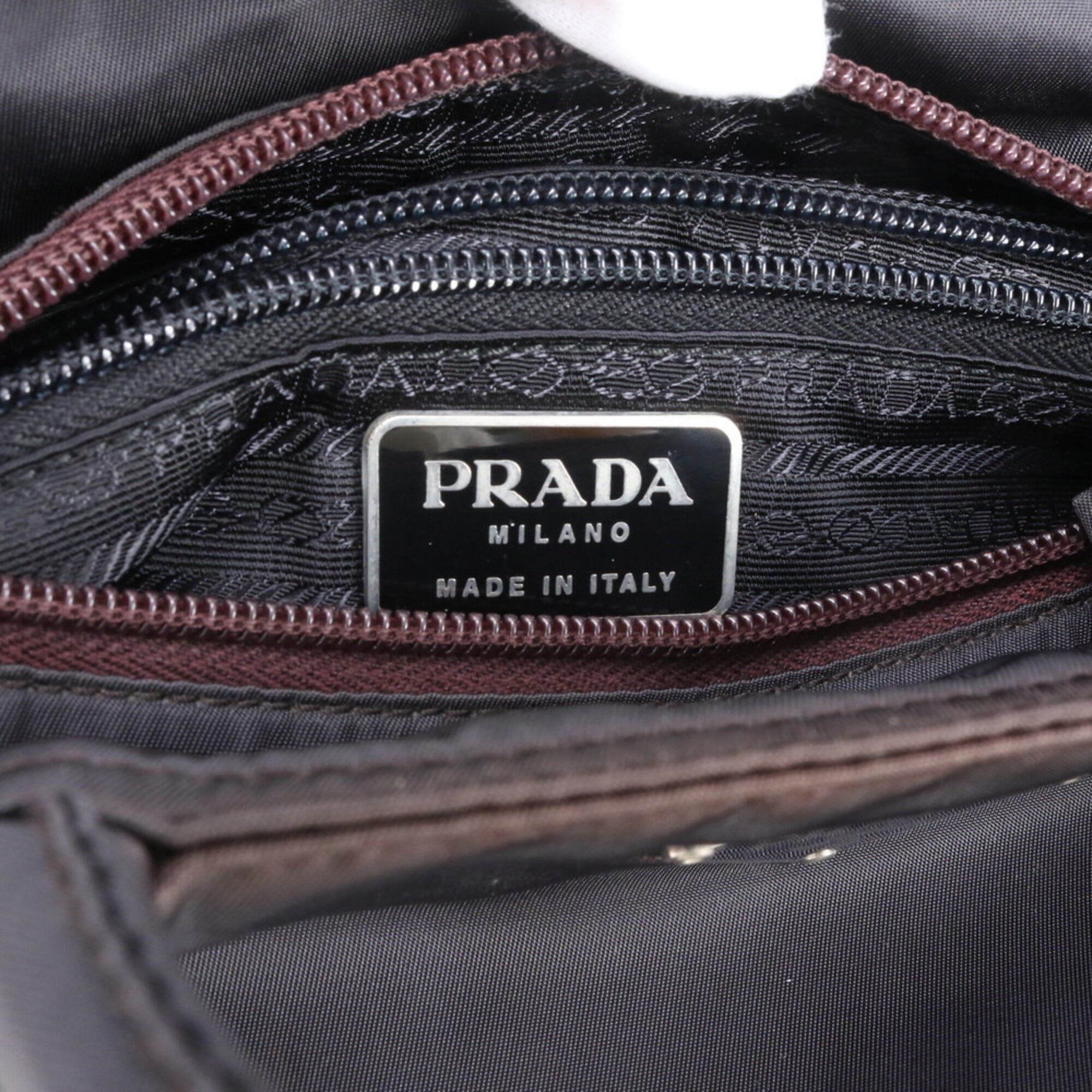 Prada Black Nylon Handbag Shoulder Bag Tote Bag (Pre-Owned)