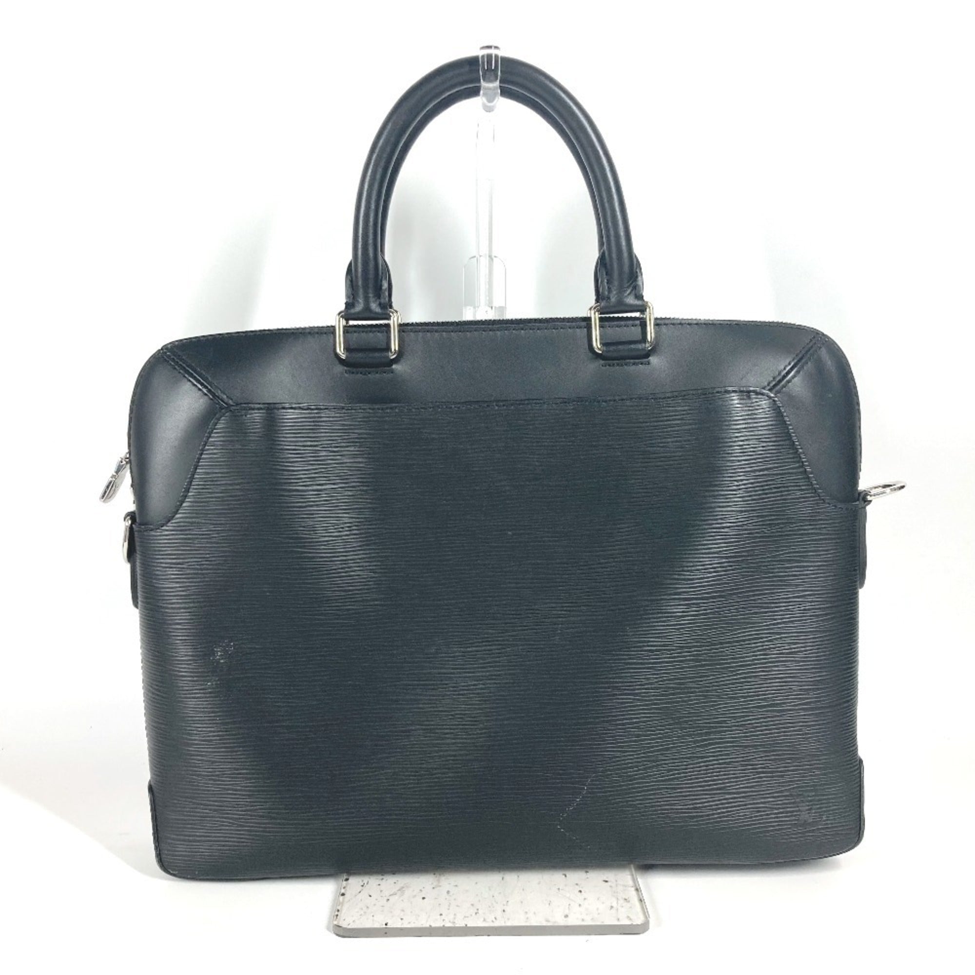 Louis Vuitton Black Noir Epi Leather Briefcase Tote Bag (Pre-Owned)