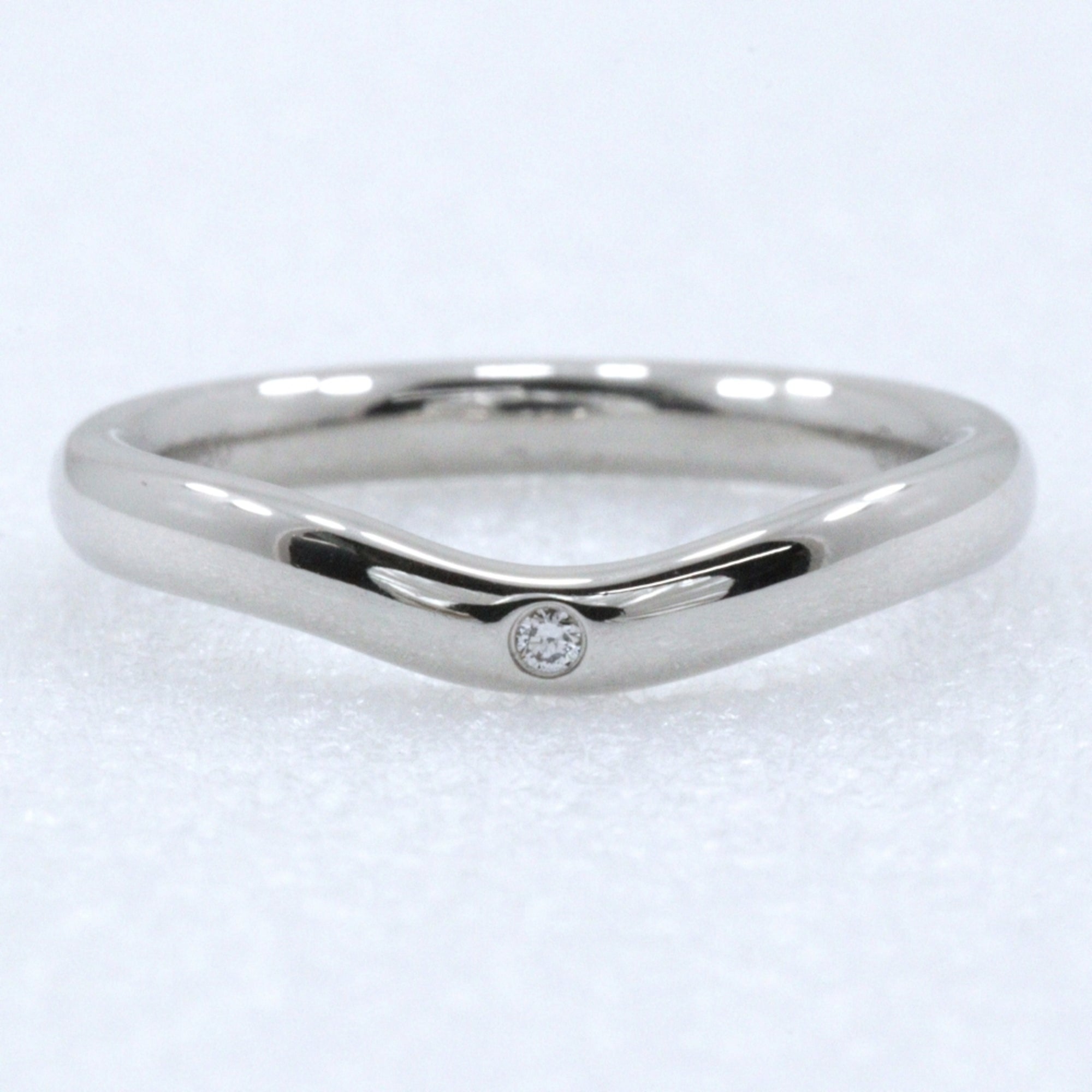 Tiffany Silver Platinum 950 Band Ring (Pre-Owned)