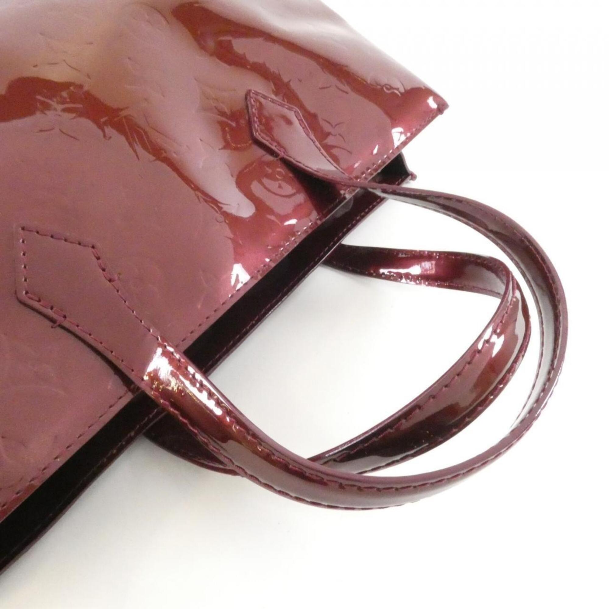 Louis Vuitton Rouge Fauviste Leather Handbag (Pre-Owned)