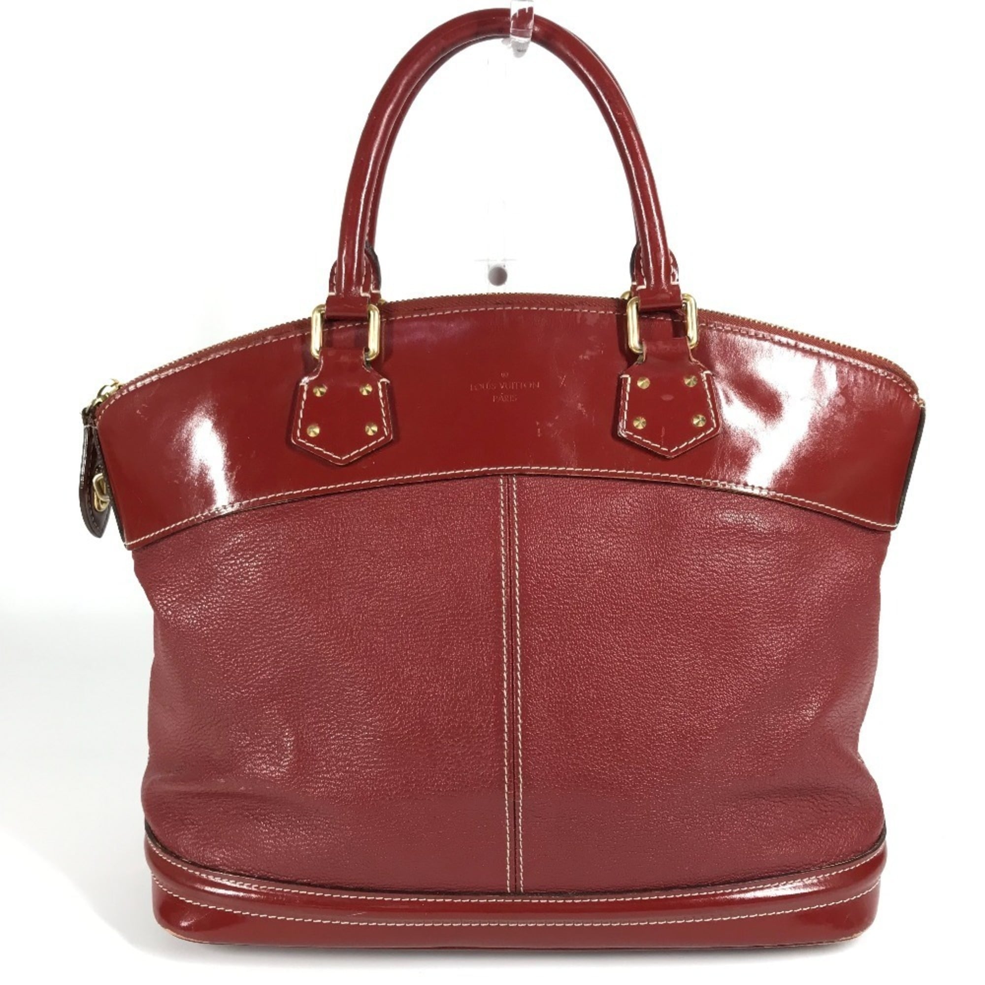 Louis Vuitton Red Color Tanami Suhali Leather Handbag Tote Bag (Pre-Owned)