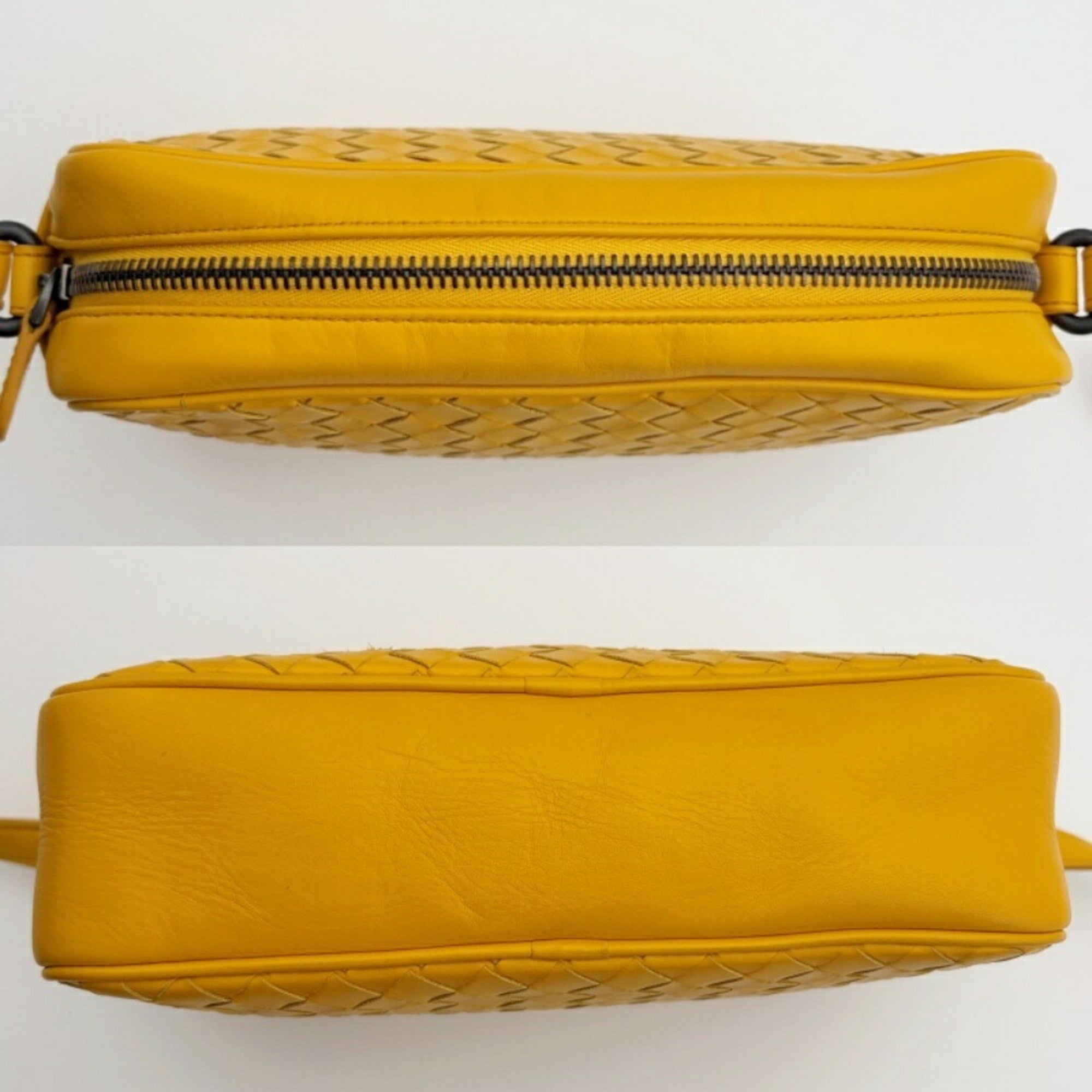 Bottega Veneta Yellow Leather Shoulder Bag (Pre-Owned)