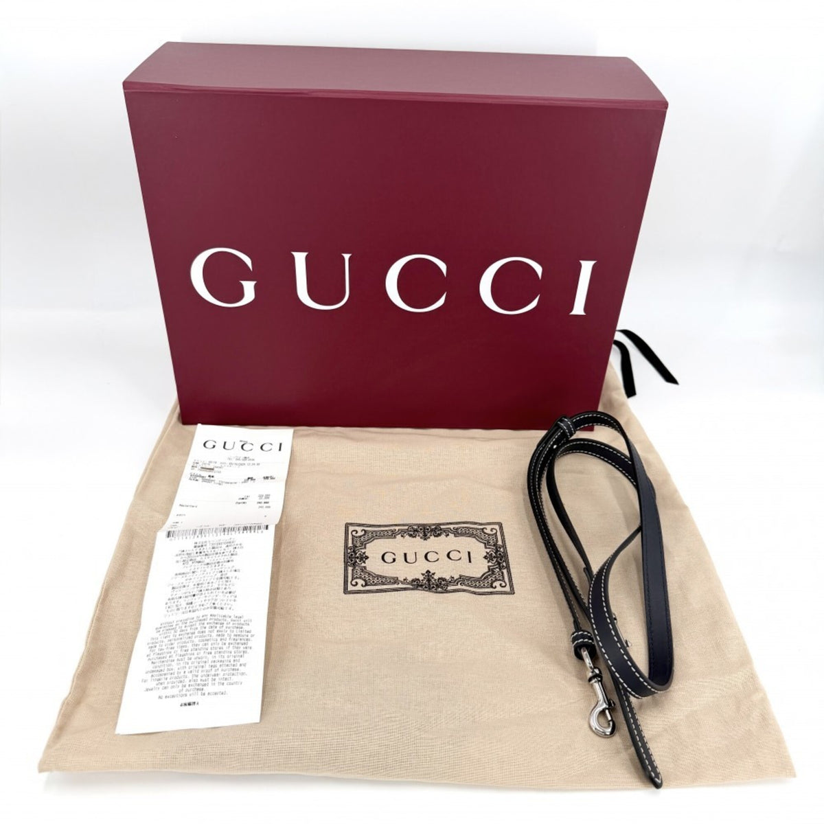 Gucci Beige Navy Cotton Canvas Leather Handbag Shoulder Bag (Pre-Owned)