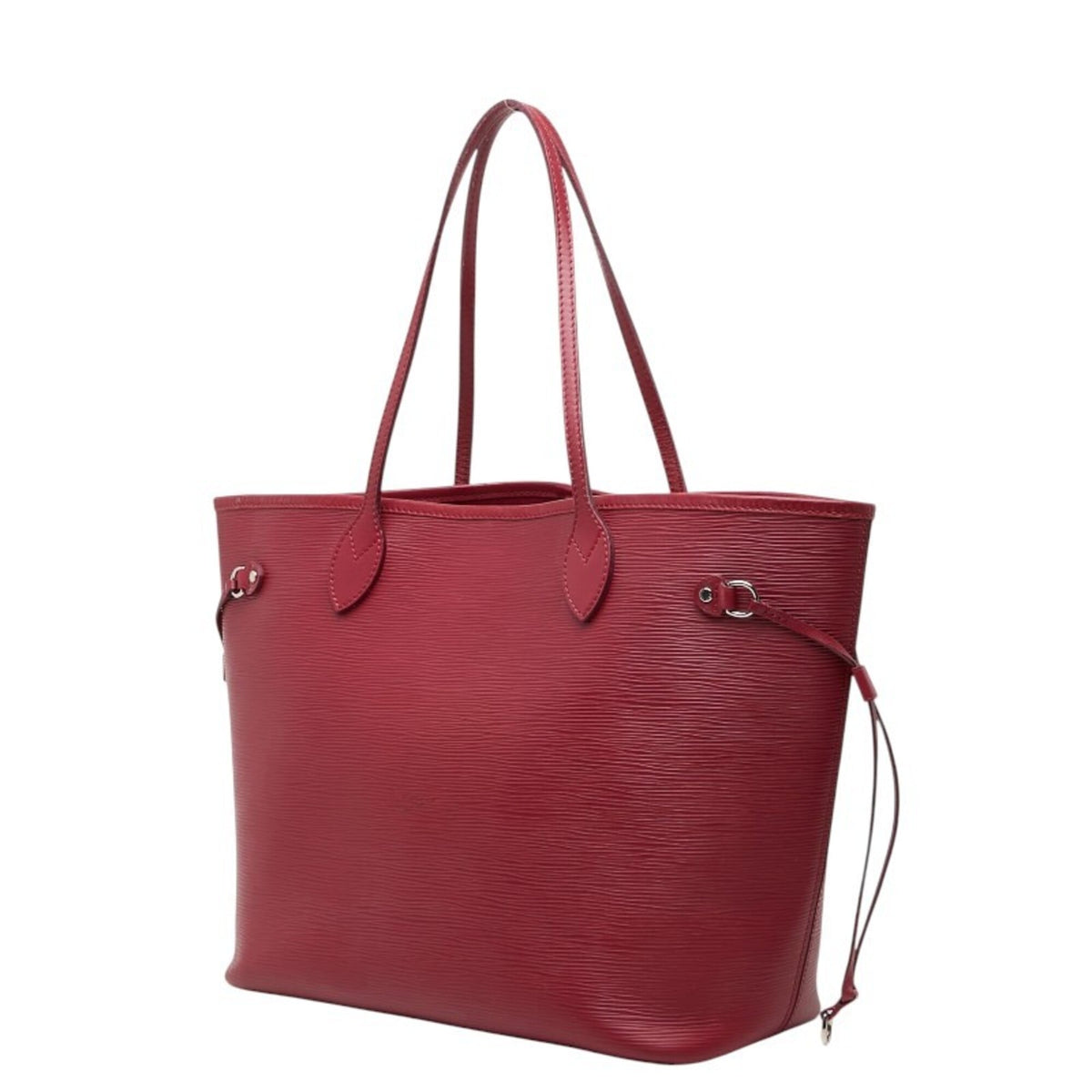 Louis Vuitton Fuchsia Red Color Leather Pouch Shoulder Bag Tote Bag (Pre-Owned)