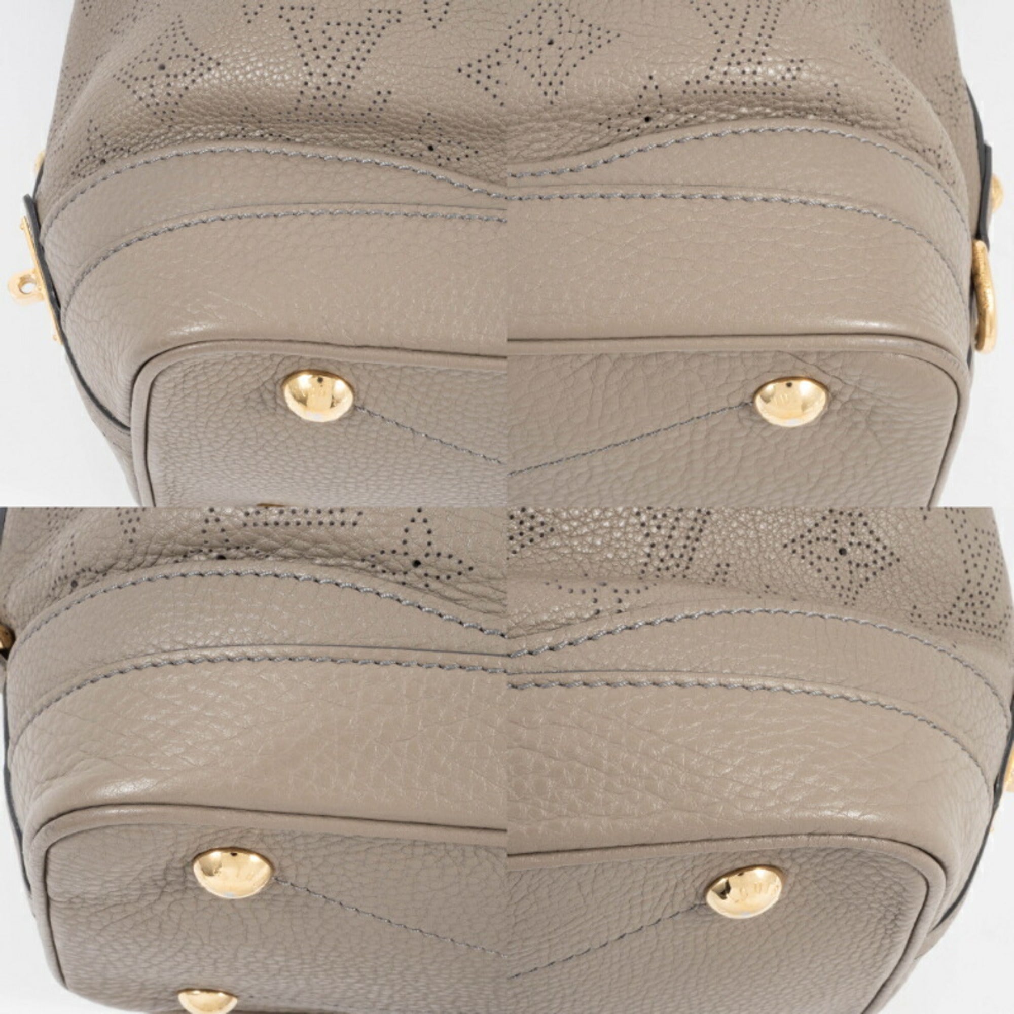 Louis Vuitton Mahina Beige Mahina Leather Shoulder Bag (Pre-Owned)