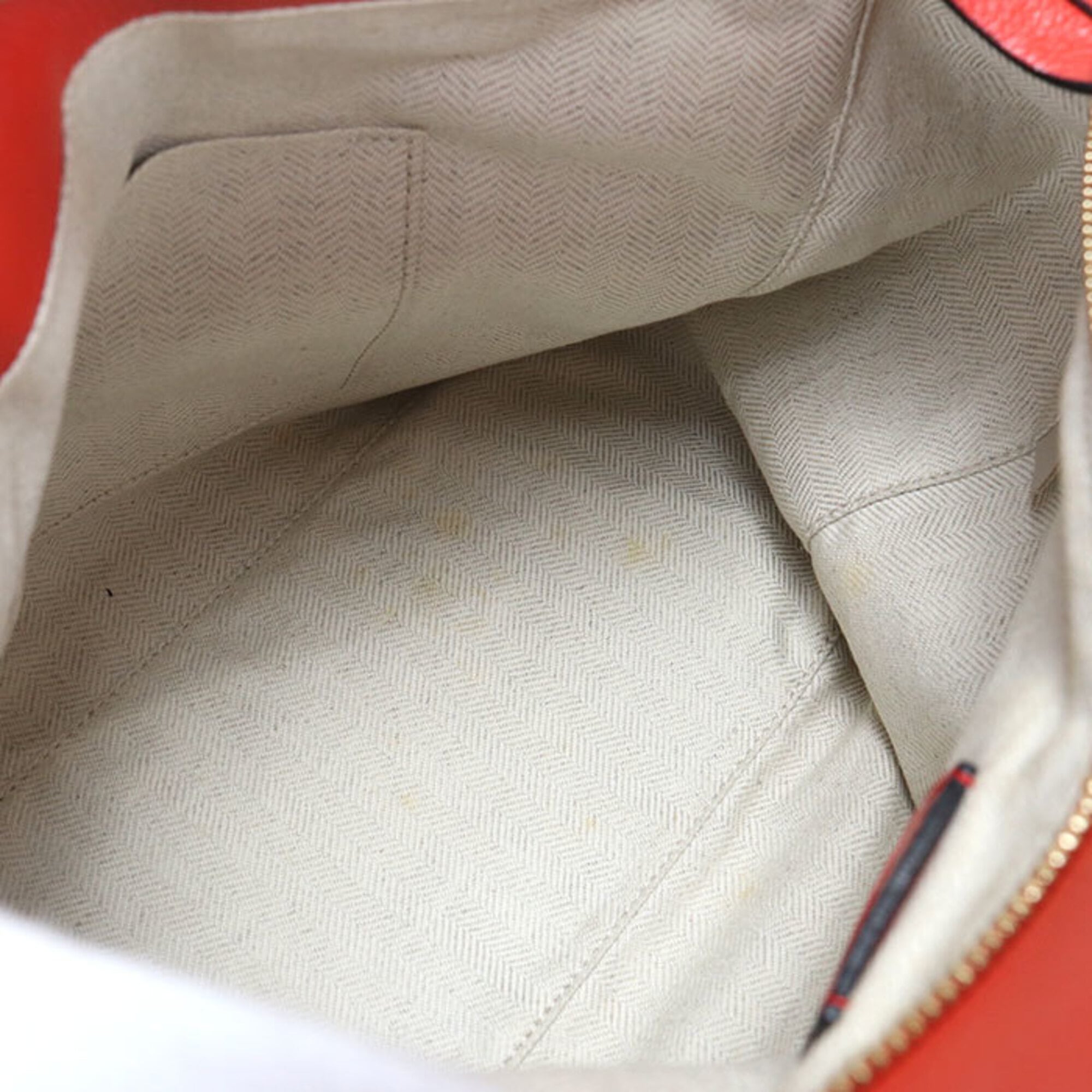 Loewe Red Color Leather Handbag (Pre-Owned)