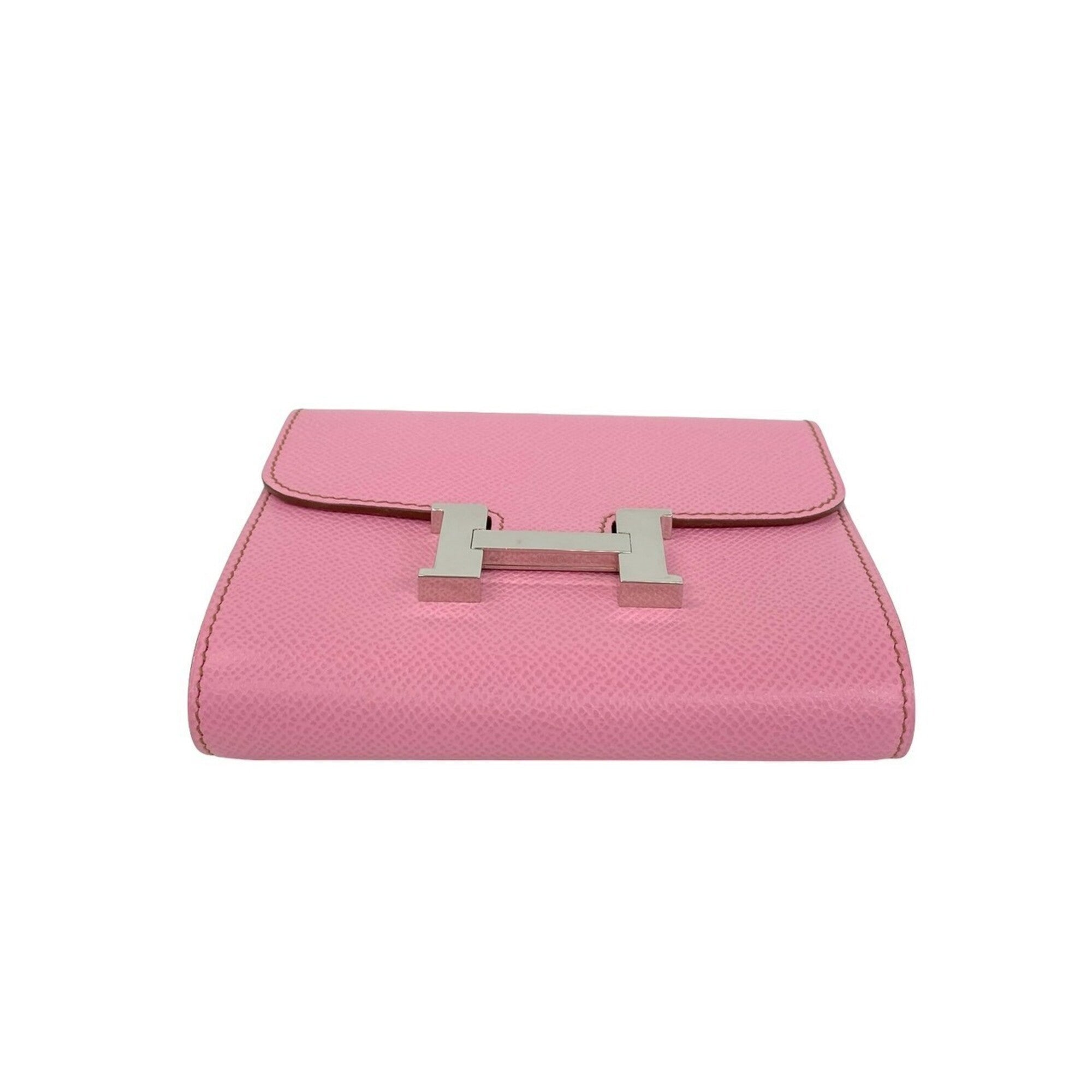 Hermes Pink Epsom Leather Wallet (Bi-Fold) (Pre-Owned)