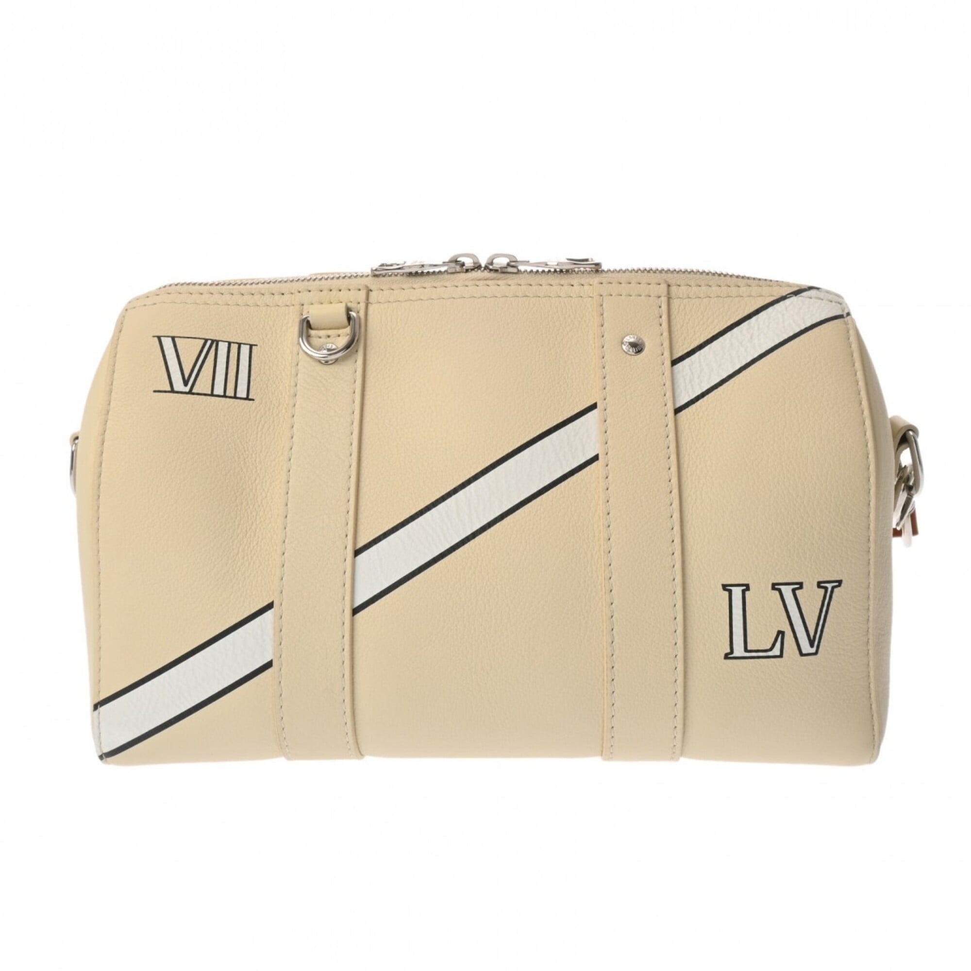 Louis Vuitton Cream Leather Shoulder Bag (Pre-Owned)