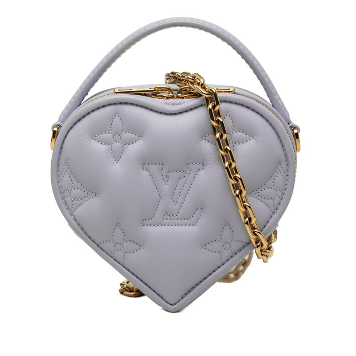 Louis Vuitton Monogram Light Purple Leather Handbag Shoulder Bag (Pre-Owned)