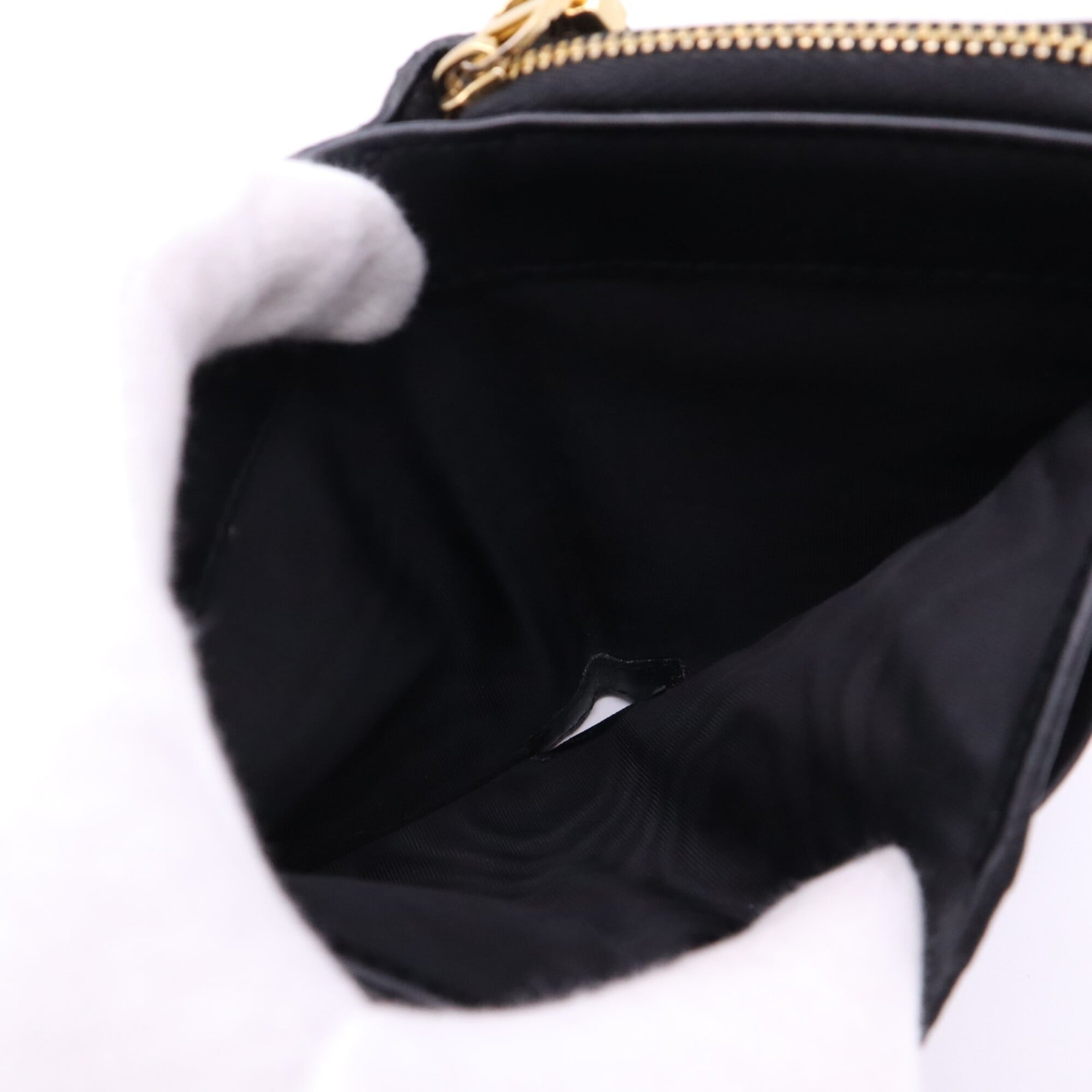 Christian Dior Black Leather Wallet (Tri-Fold) (Pre-Owned)
