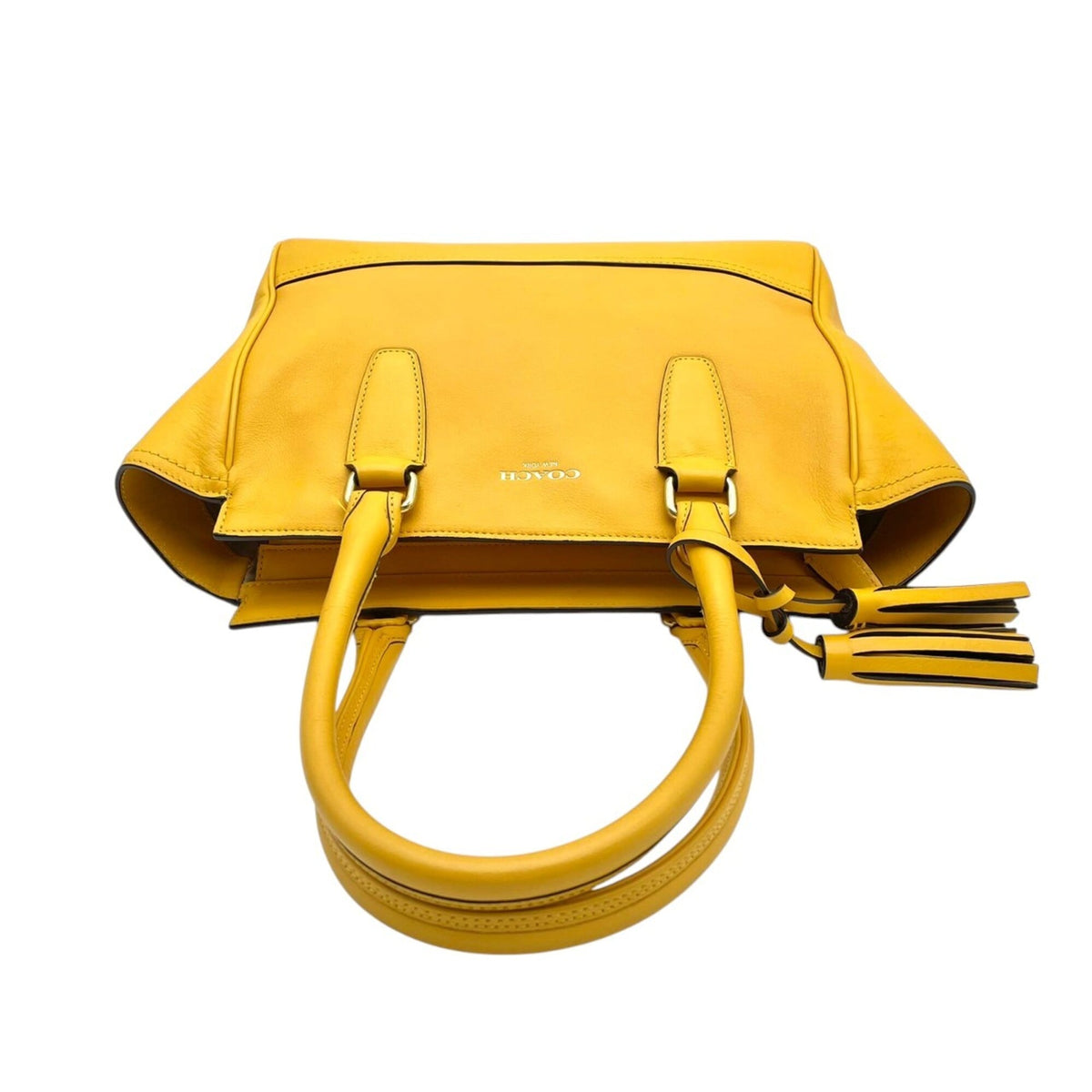 Coach Yellow Leather Handbag (Pre-Owned)