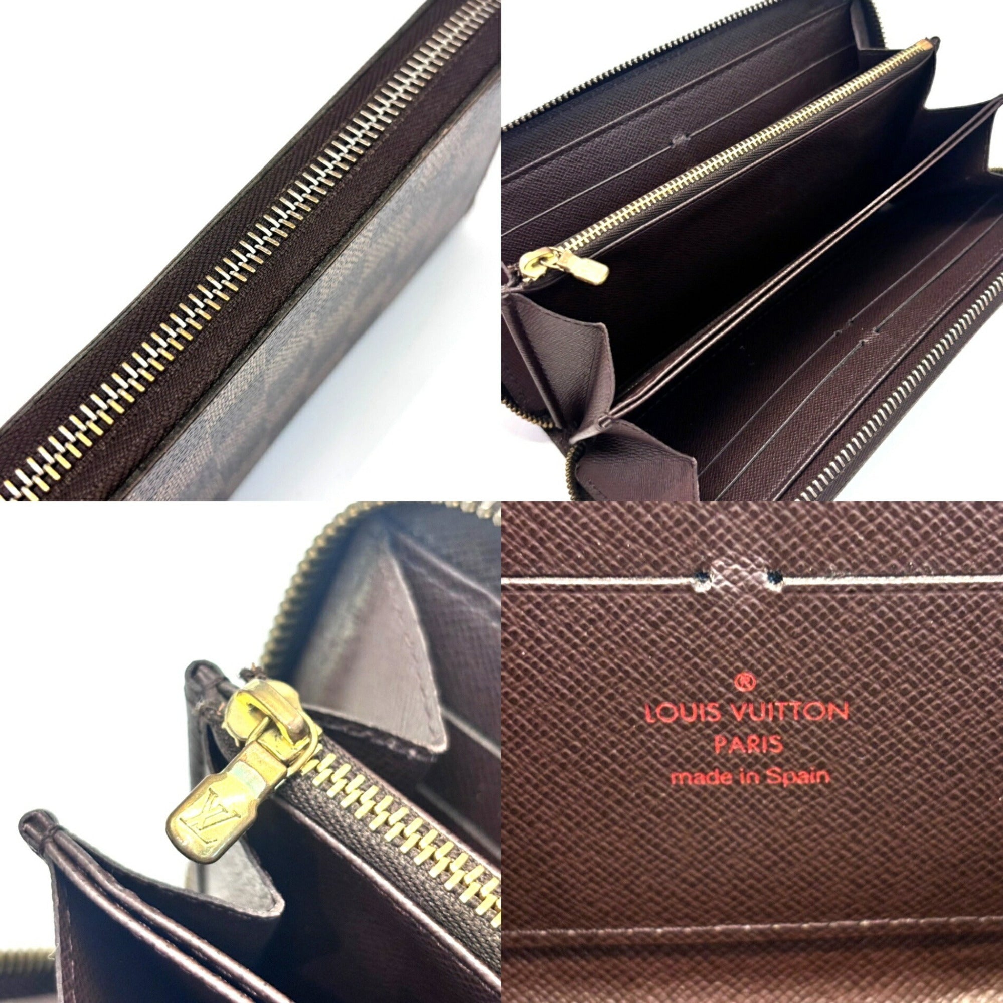 Louis Vuitton Damier Brown Damier Canvas Ebene Long Wallet (Bi-Fold) (Pre-Owned)