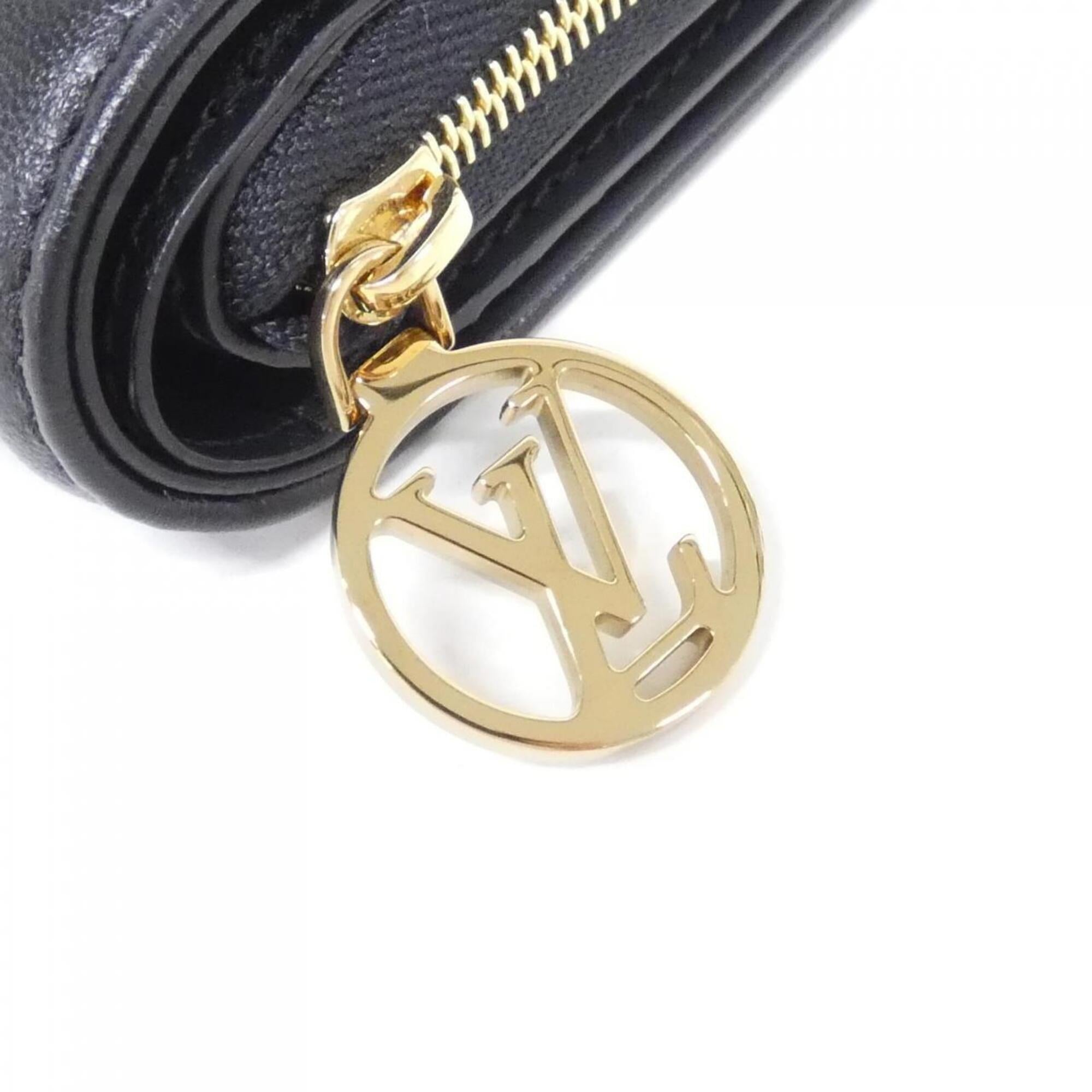 Louis Vuitton Black Leather Coin Purse/Coin Case (Pre-Owned)