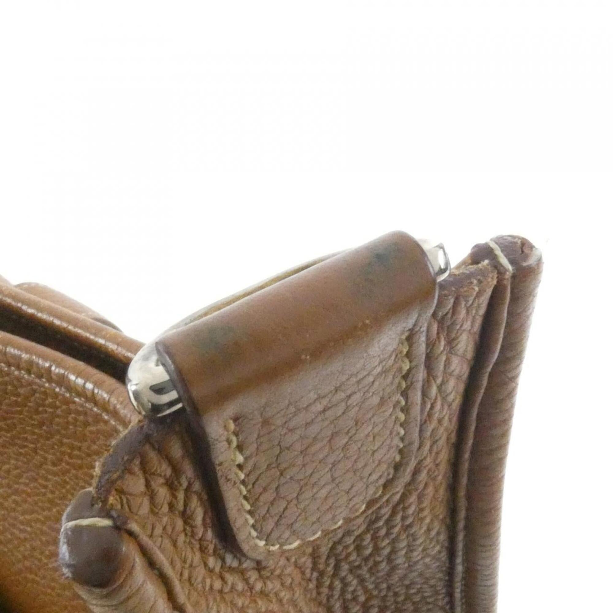 Hermes Brown Taurillon Clemence Leather Shoulder Bag (Pre-Owned)