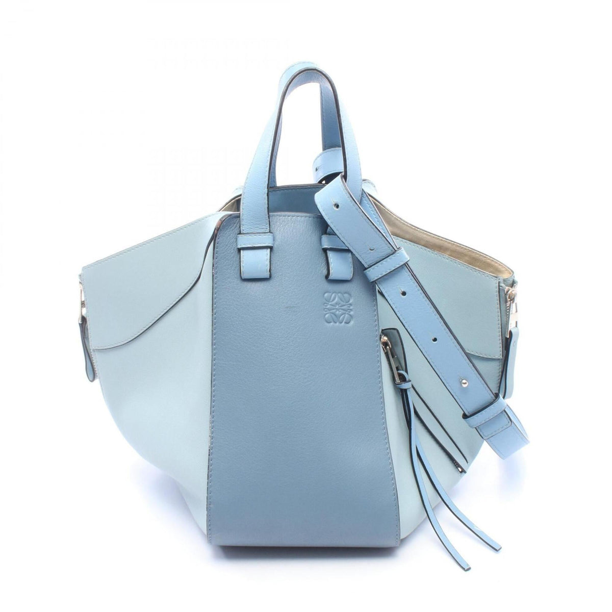 Loewe Blue Leather Handbag (Pre-Owned)