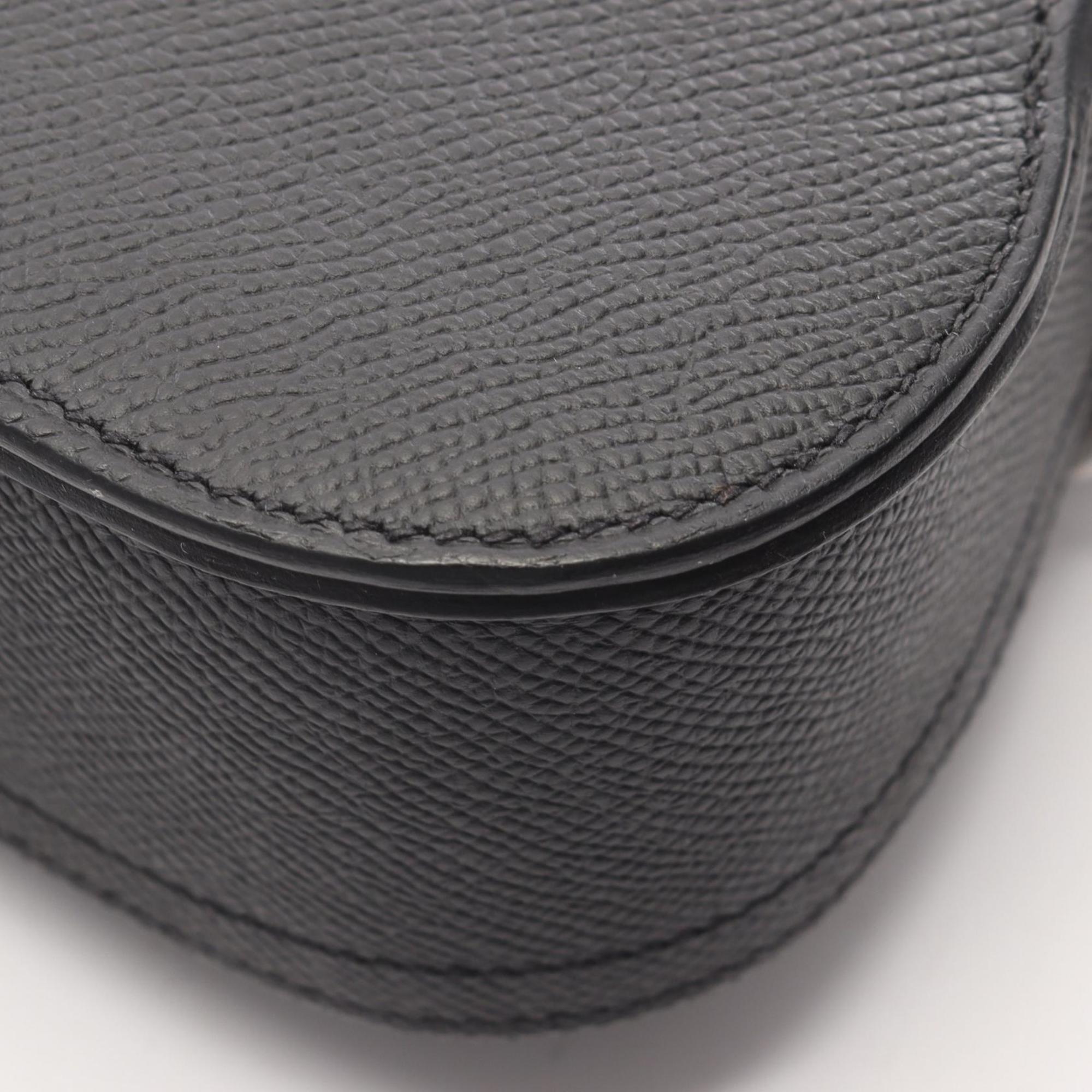 Hermes Black Leather Shoulder Bag (Pre-Owned)