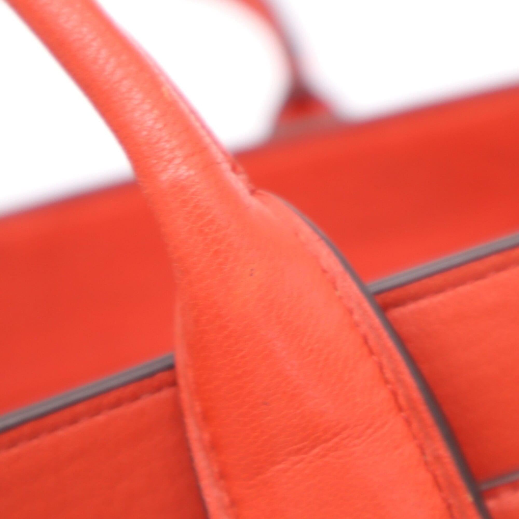 Coach Orange Leather Handbag (Pre-Owned)