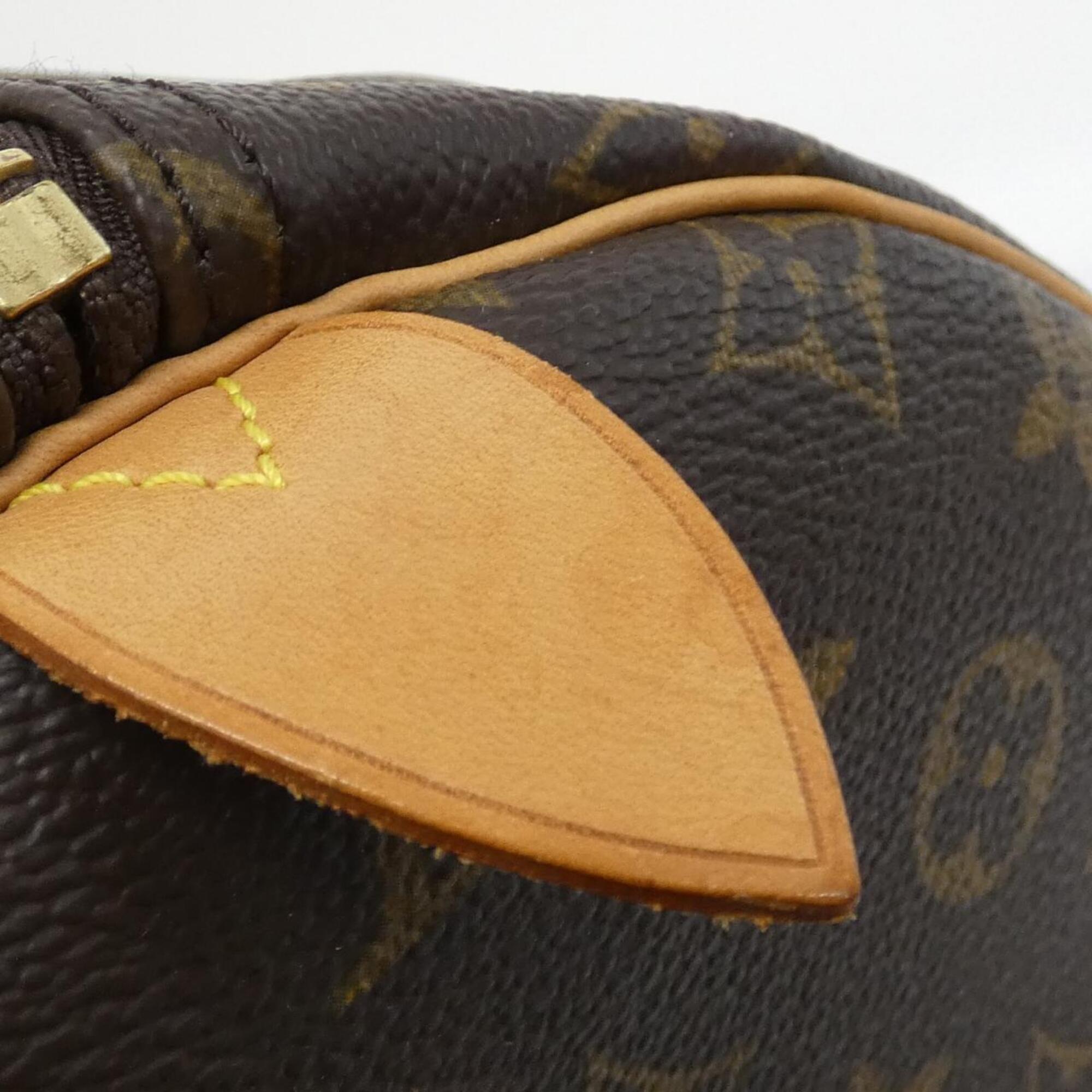 Louis Vuitton Marron Coated Canvas Boston Bag (Pre-Owned)