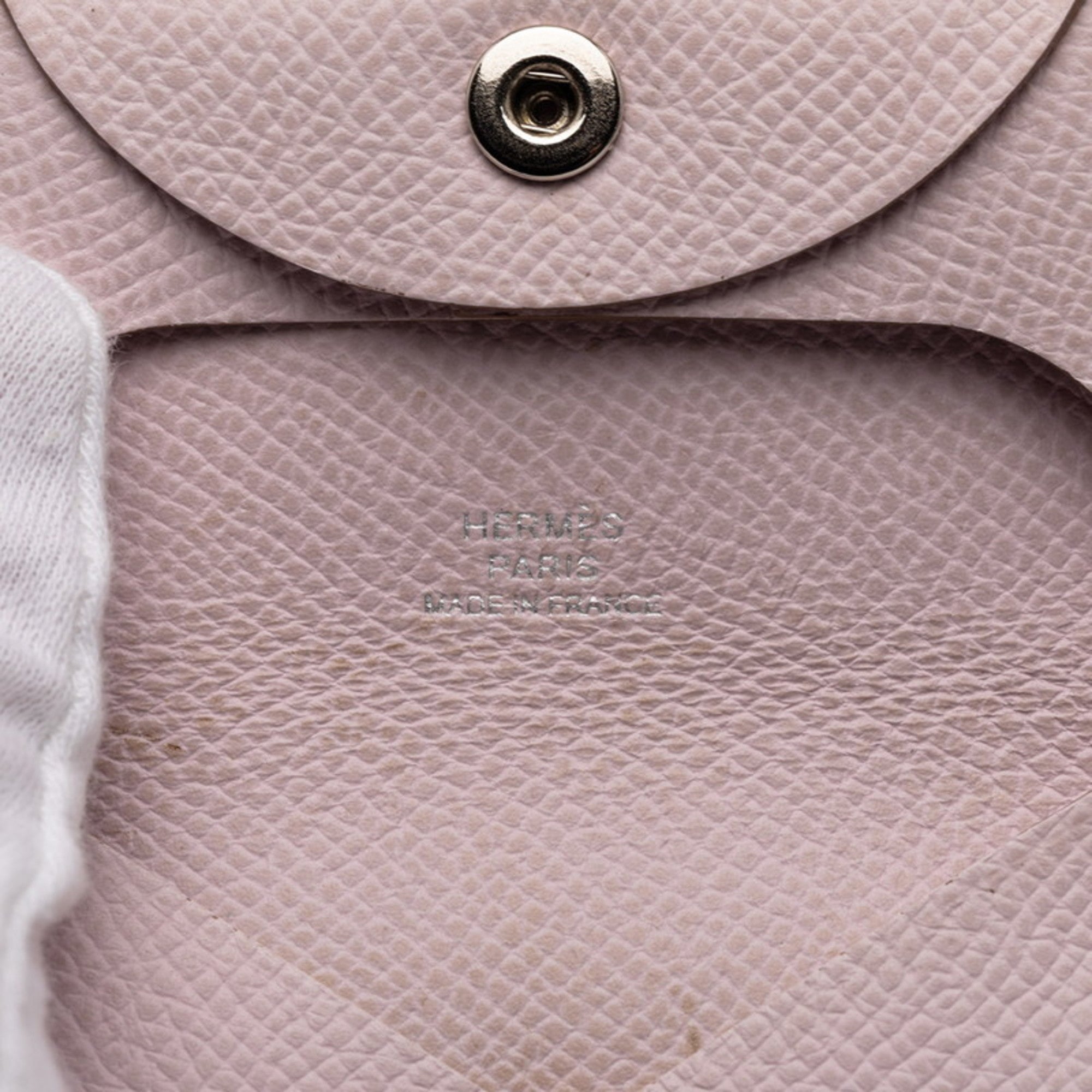 Hermes Light Pink Epsom Leather Coin Purse/Coin Case (Pre-Owned)