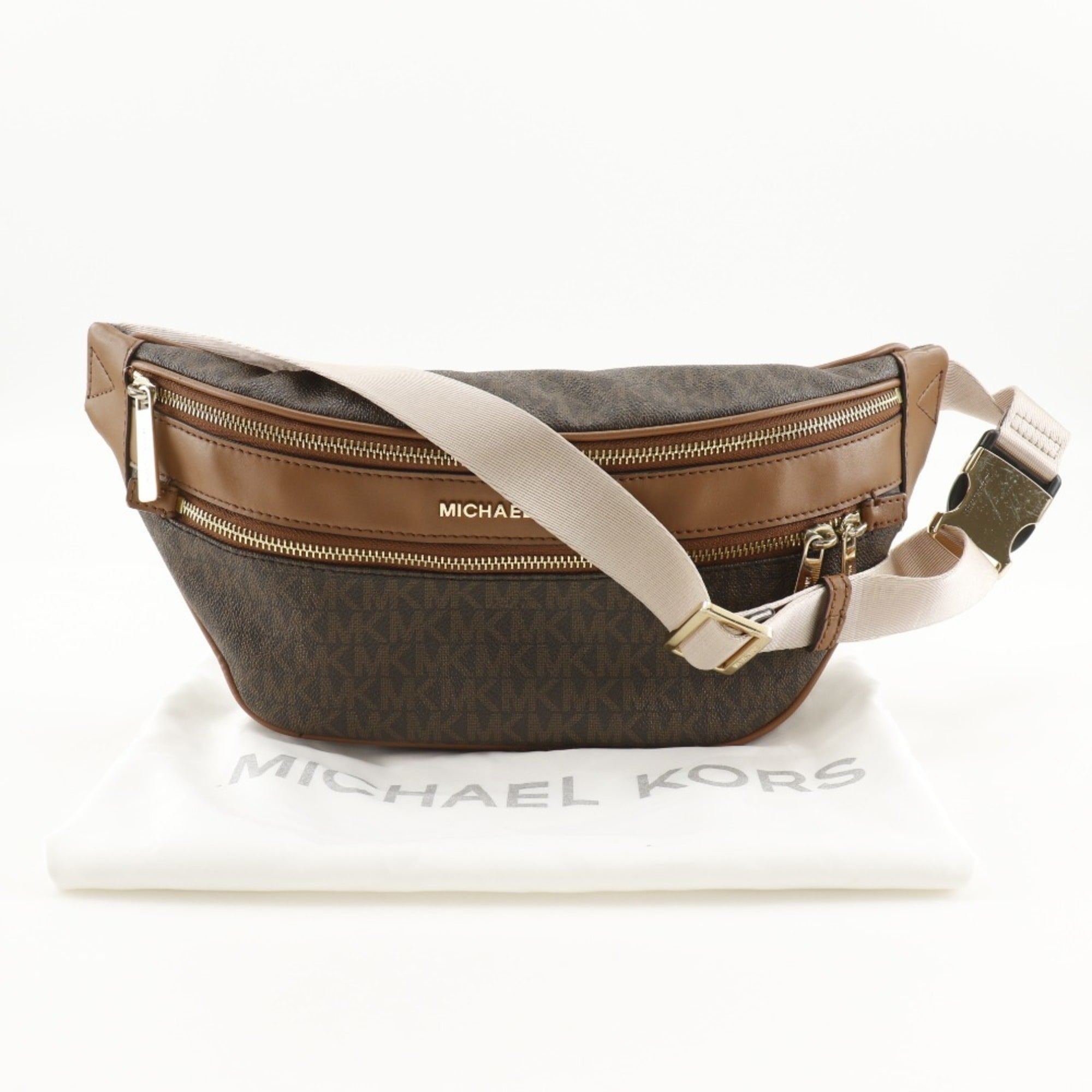 Michael Kors Brown Pvc Sling Bag (Pre-Owned)